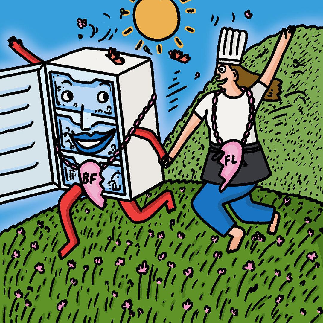 RUNNING FREEZER