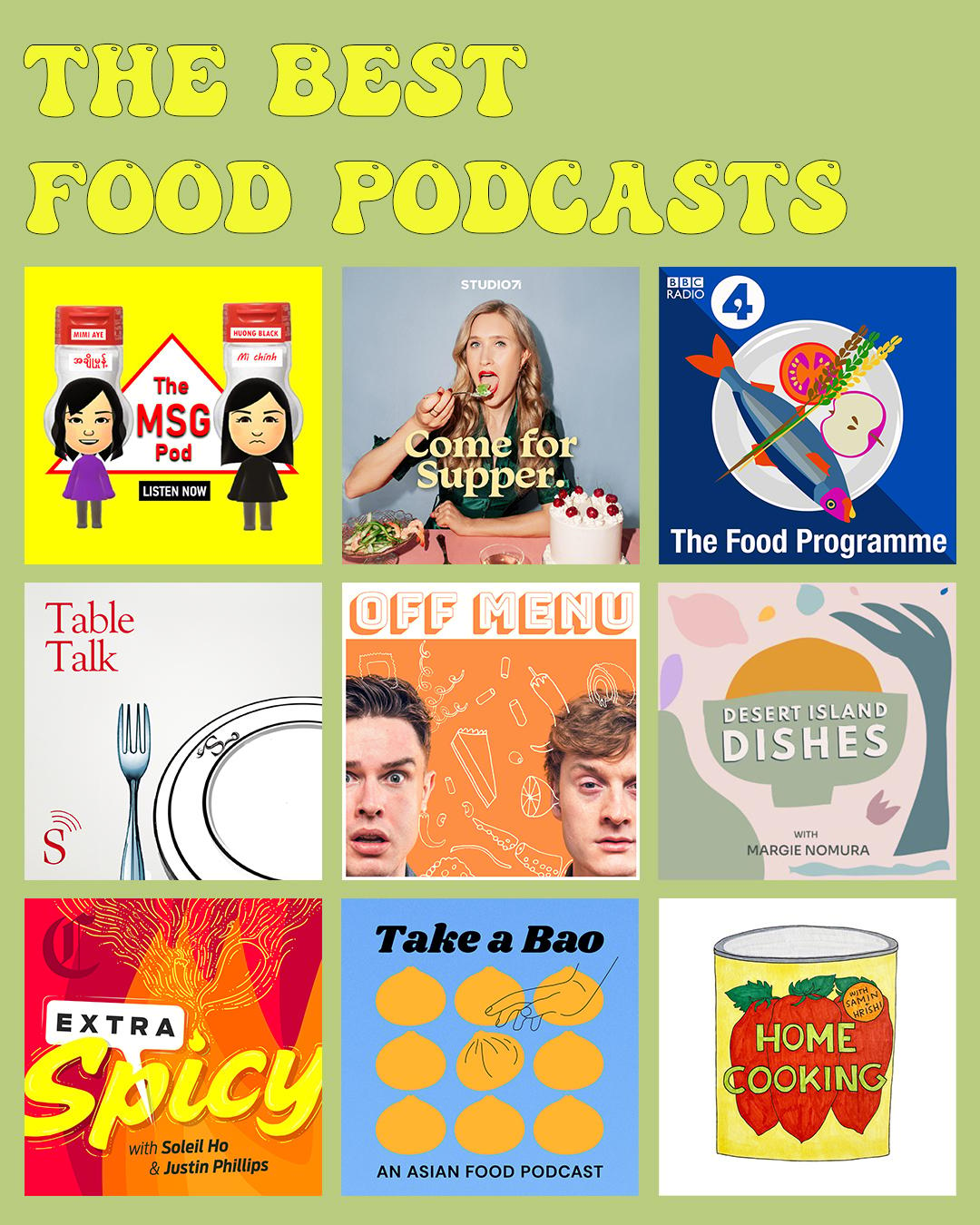 The best food podcasts