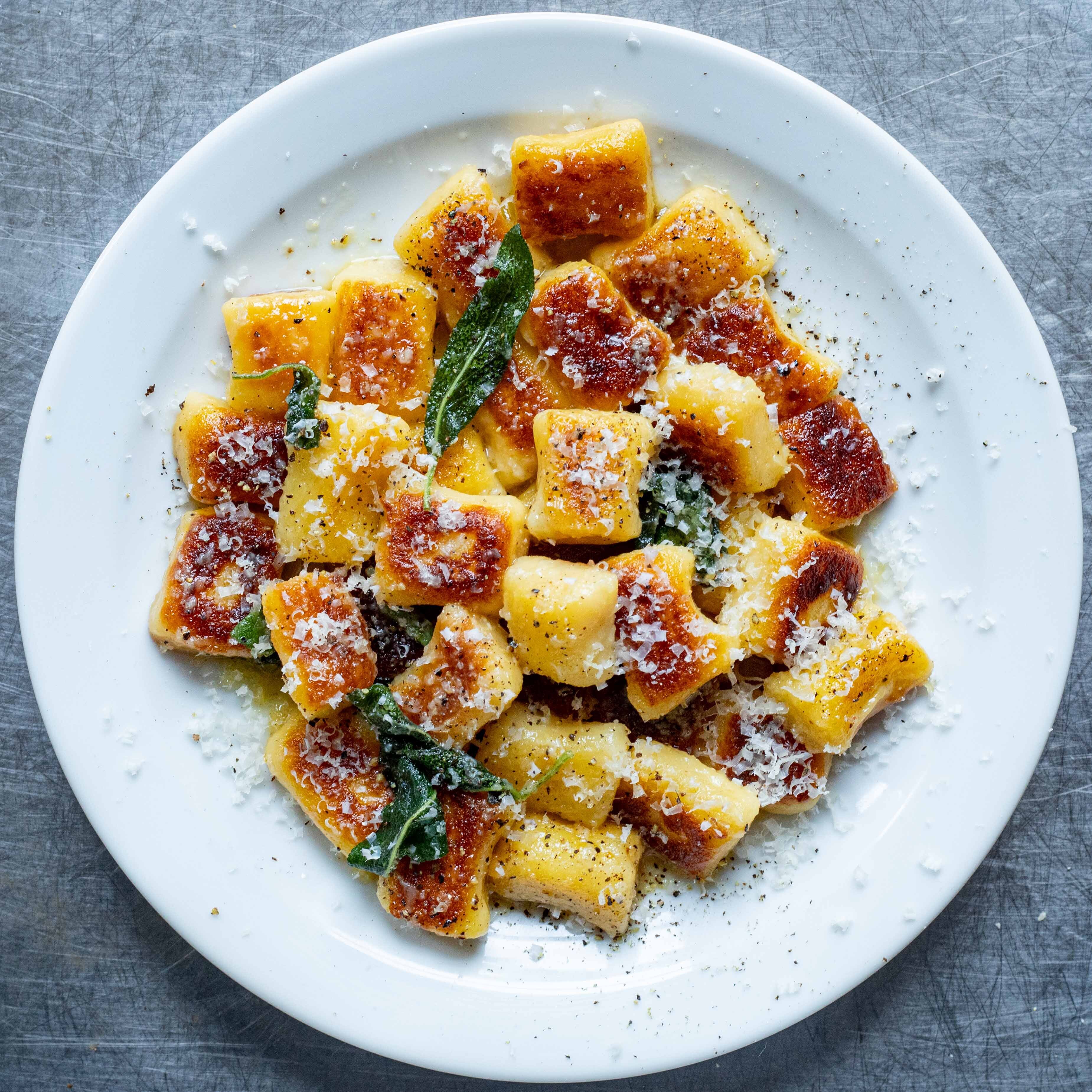 Baked Potato Gnocchi With Sage Brown Butter Lemon