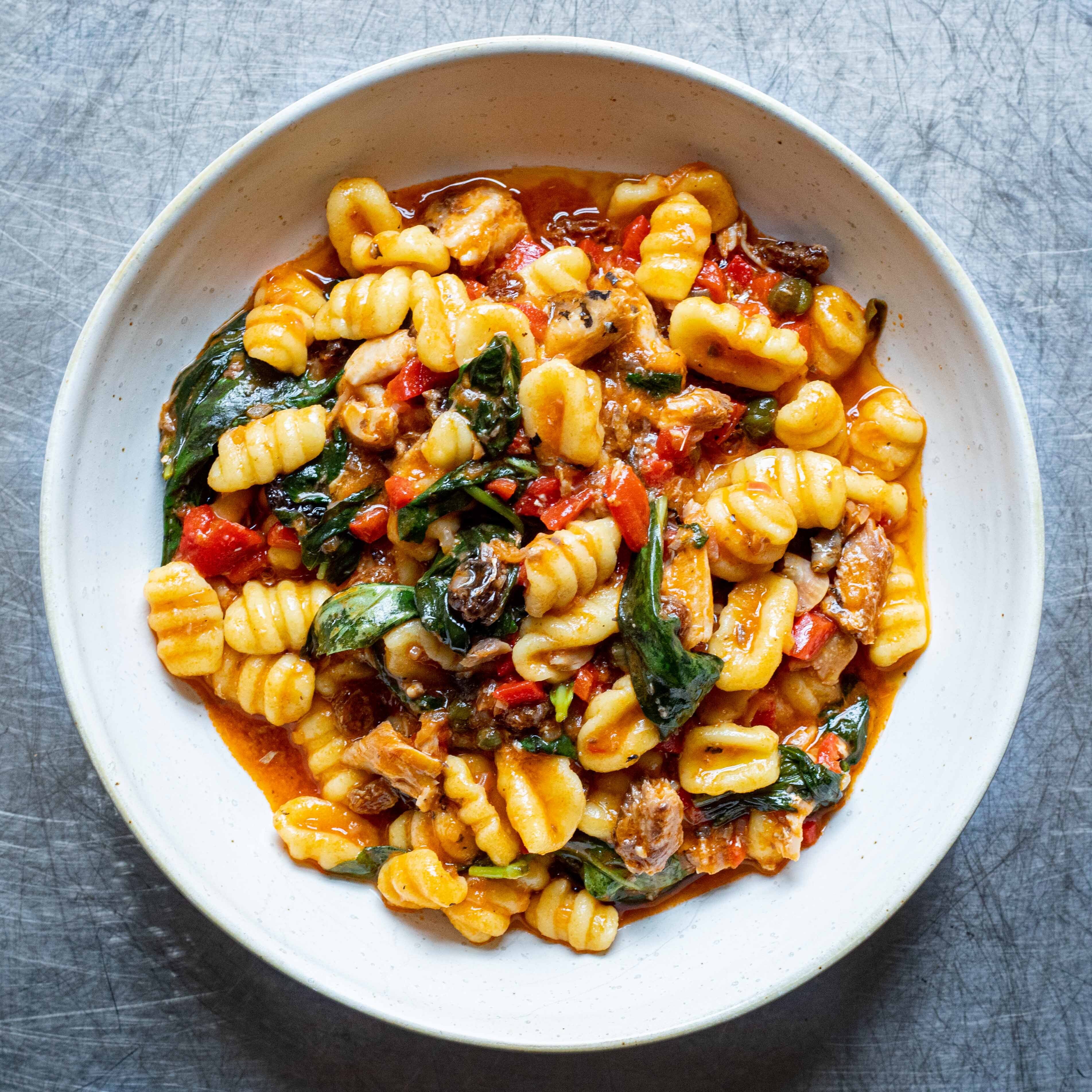 Cavatelli With Sardine Pepper Ragù