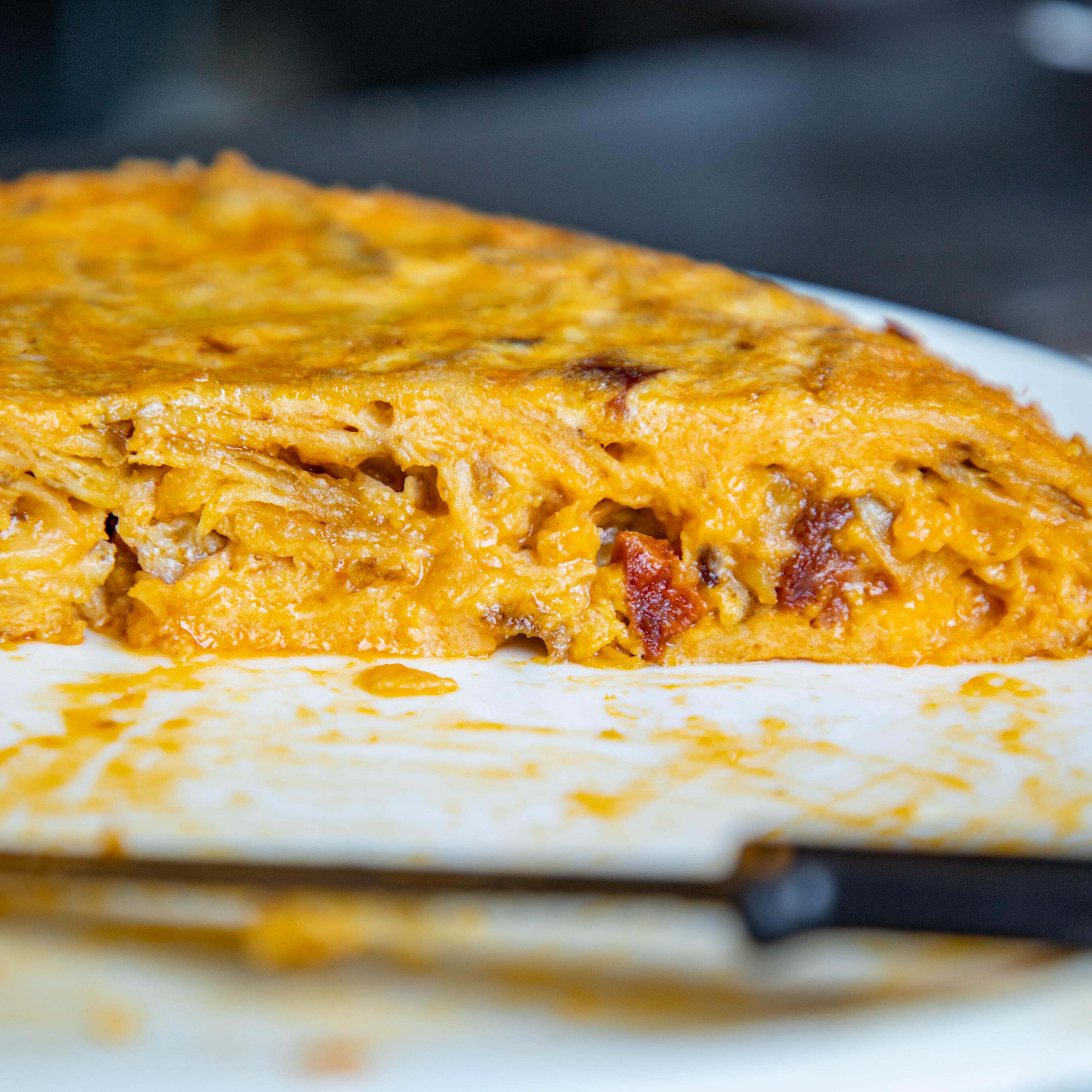 Chorizo Tortilla Side View