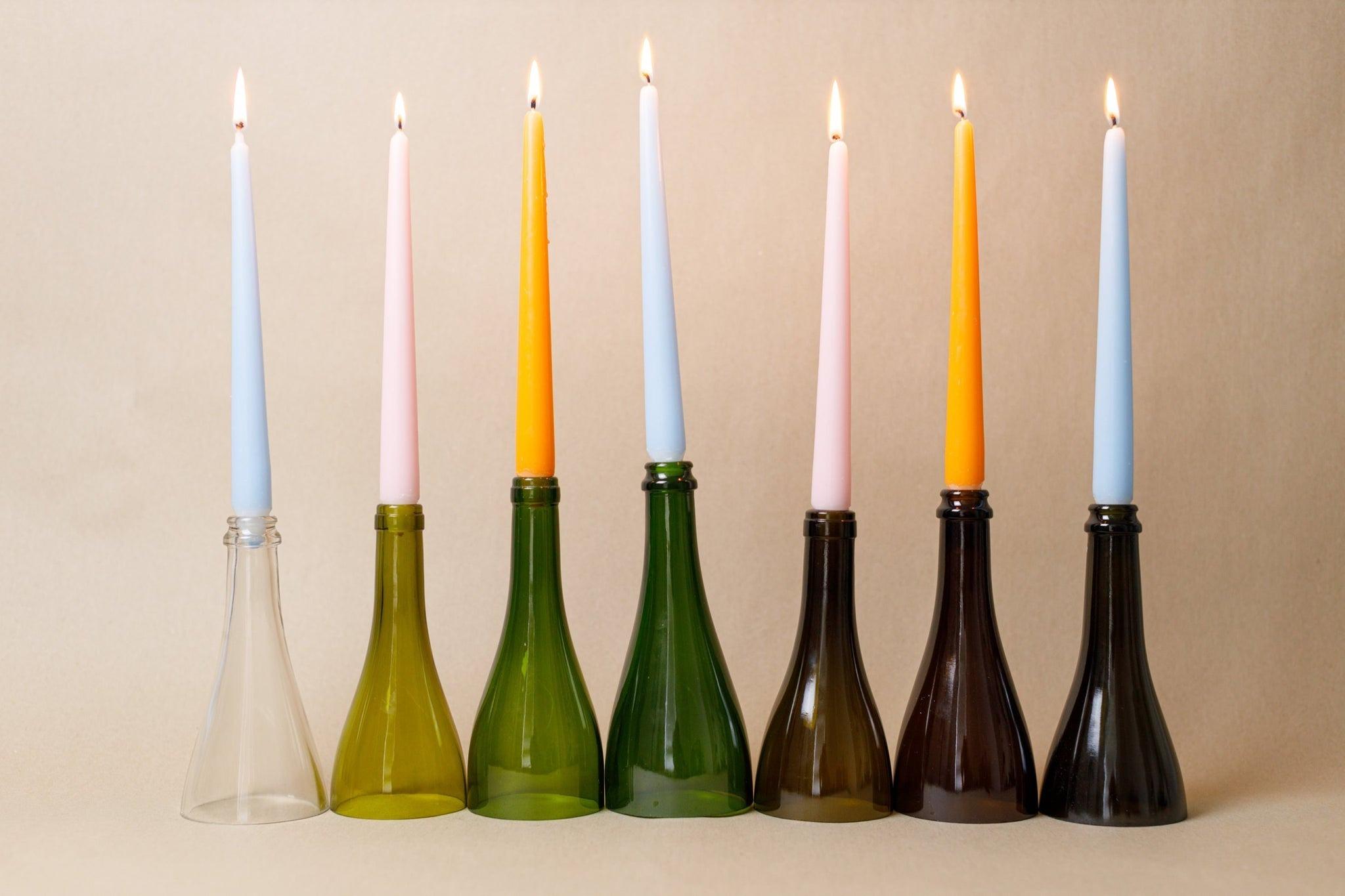 Wax Wine Candle Holder