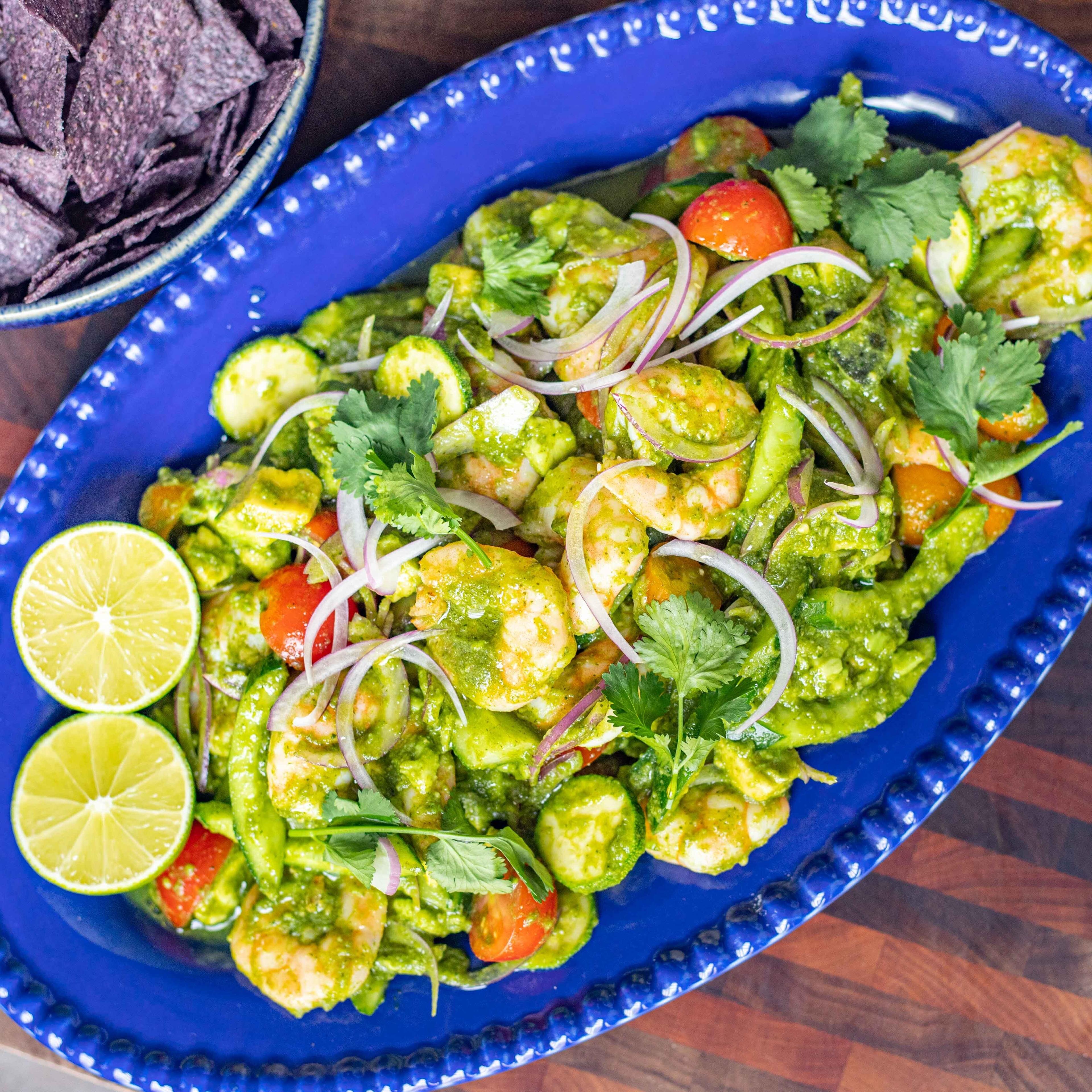 Aguachile Prawn Salad