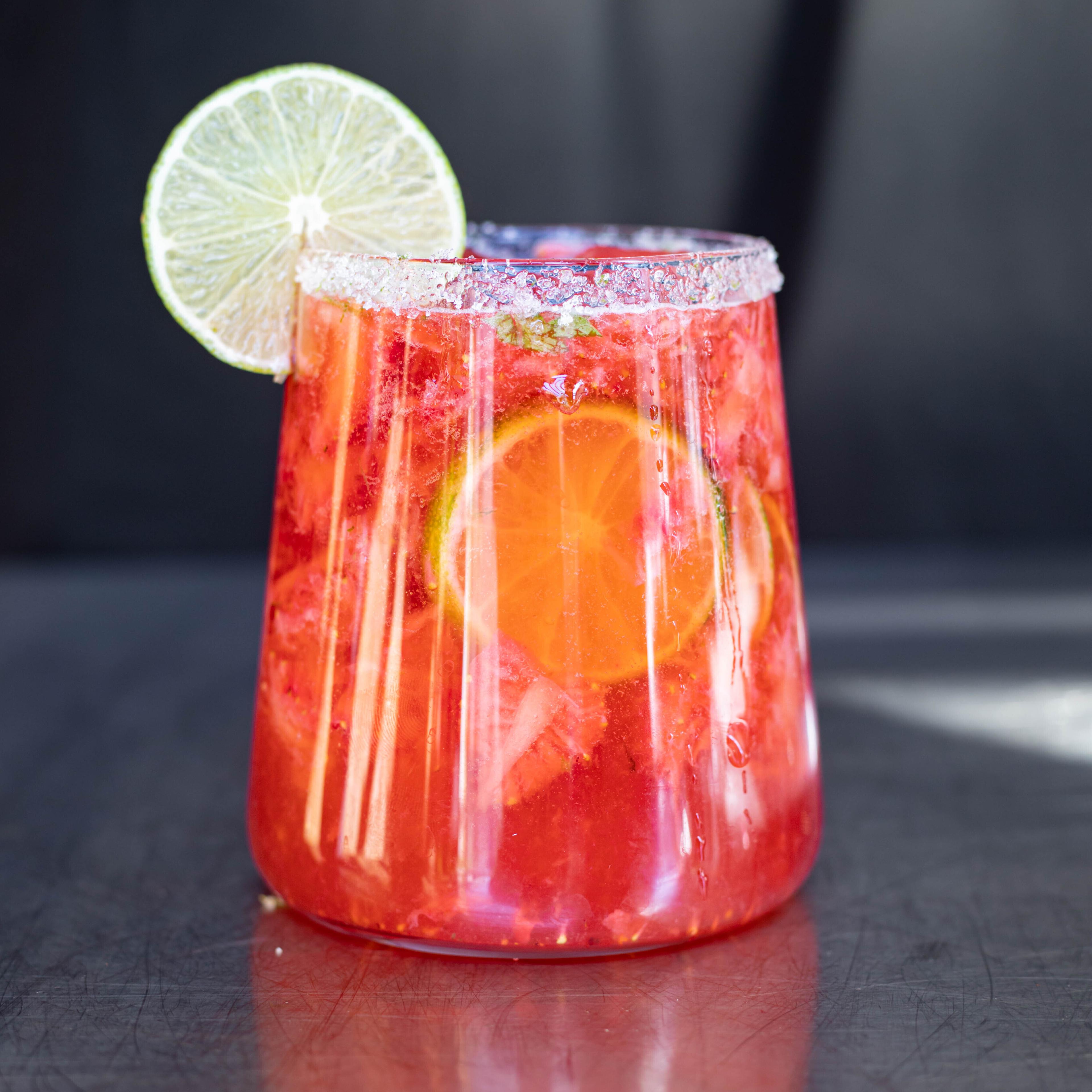 Strawberry and Basil Tonic