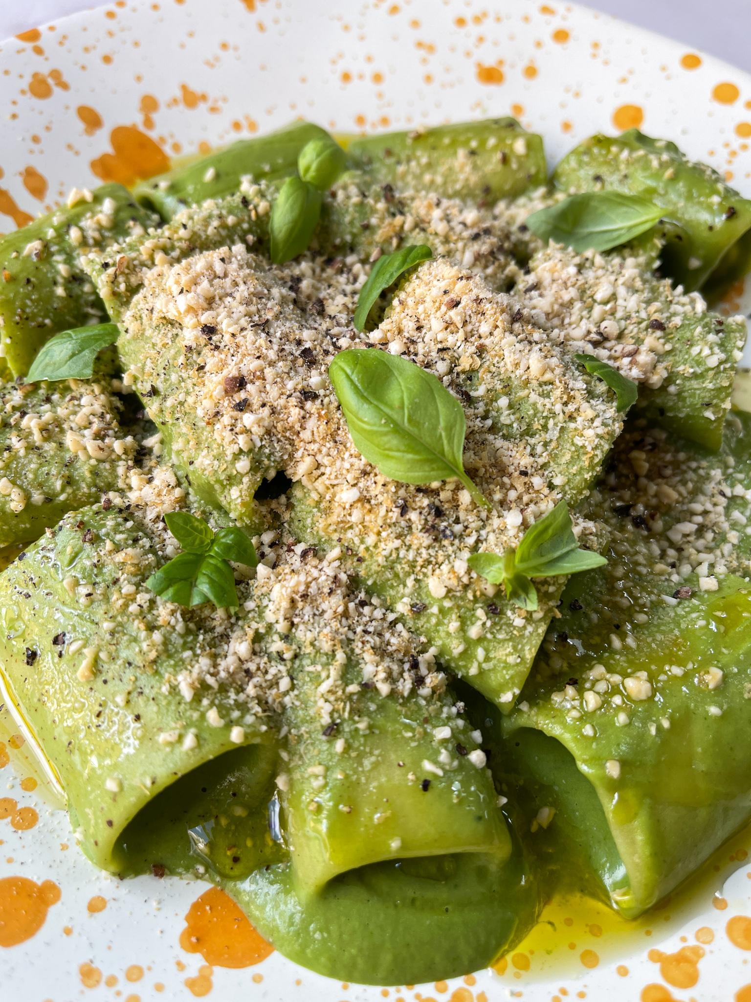 Cashew Parm With Super Green Pasta