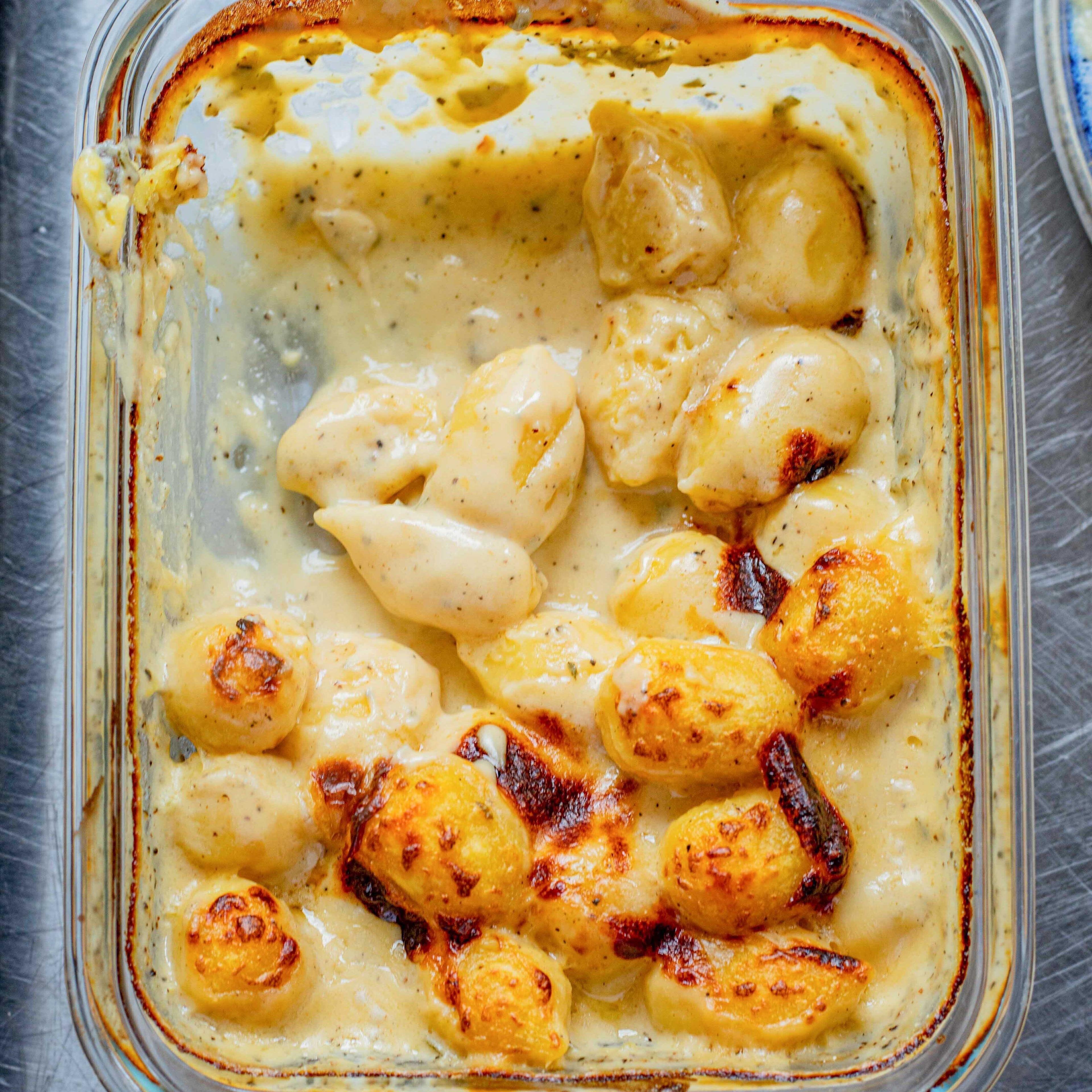 Baked Double Cheese Gnocchi