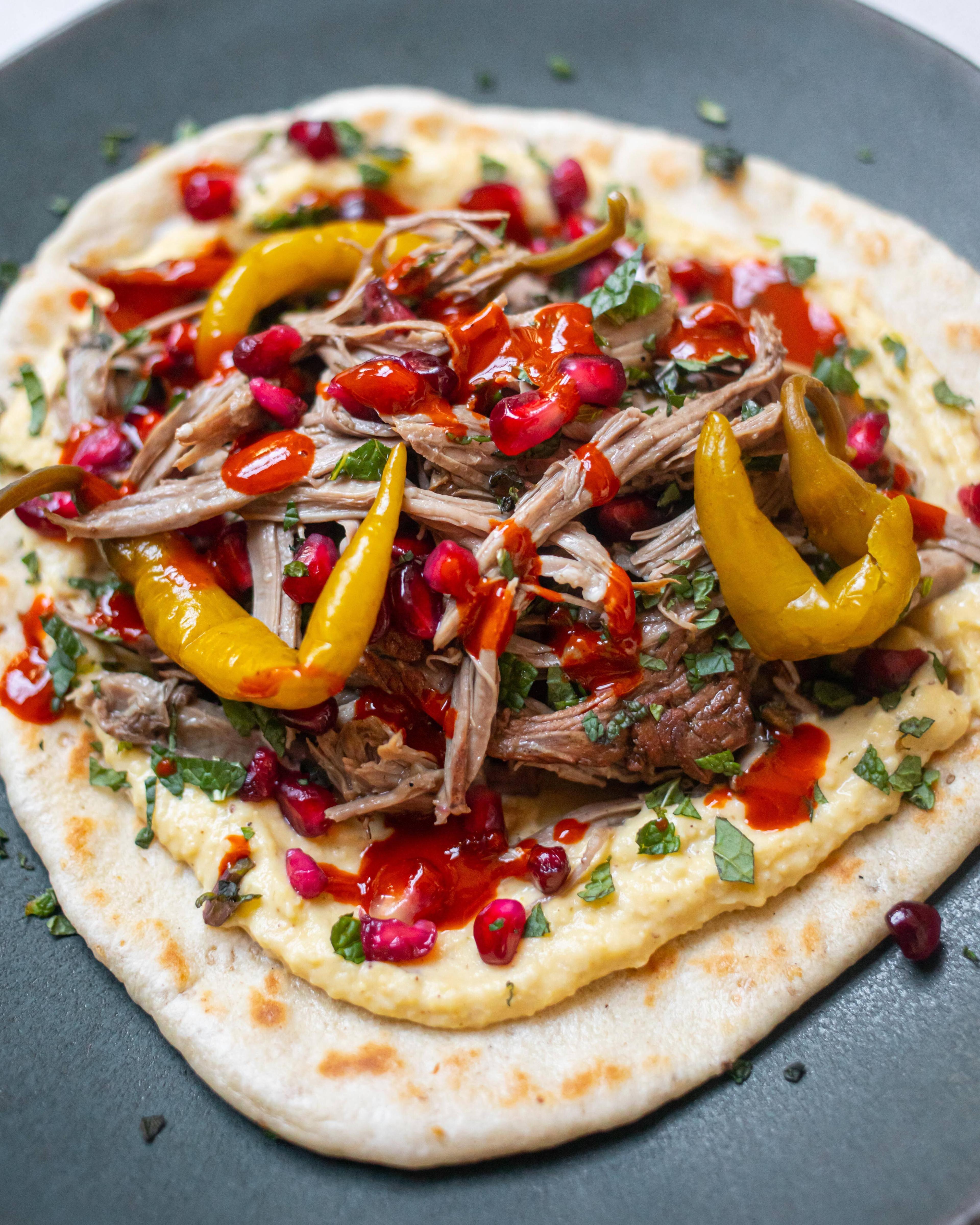 Slow Roast Lamb Flatbreads