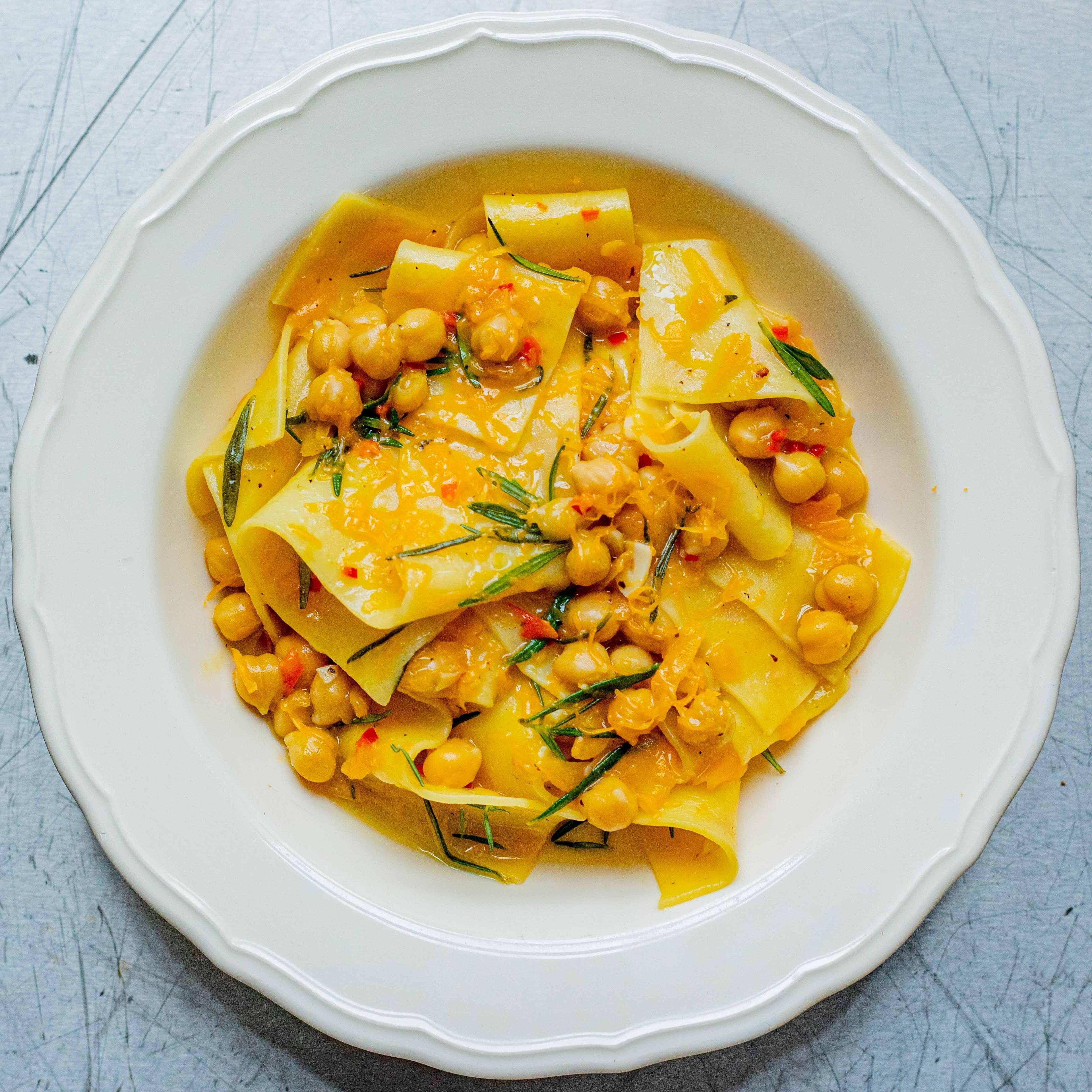 Squash Chickpea Pasta