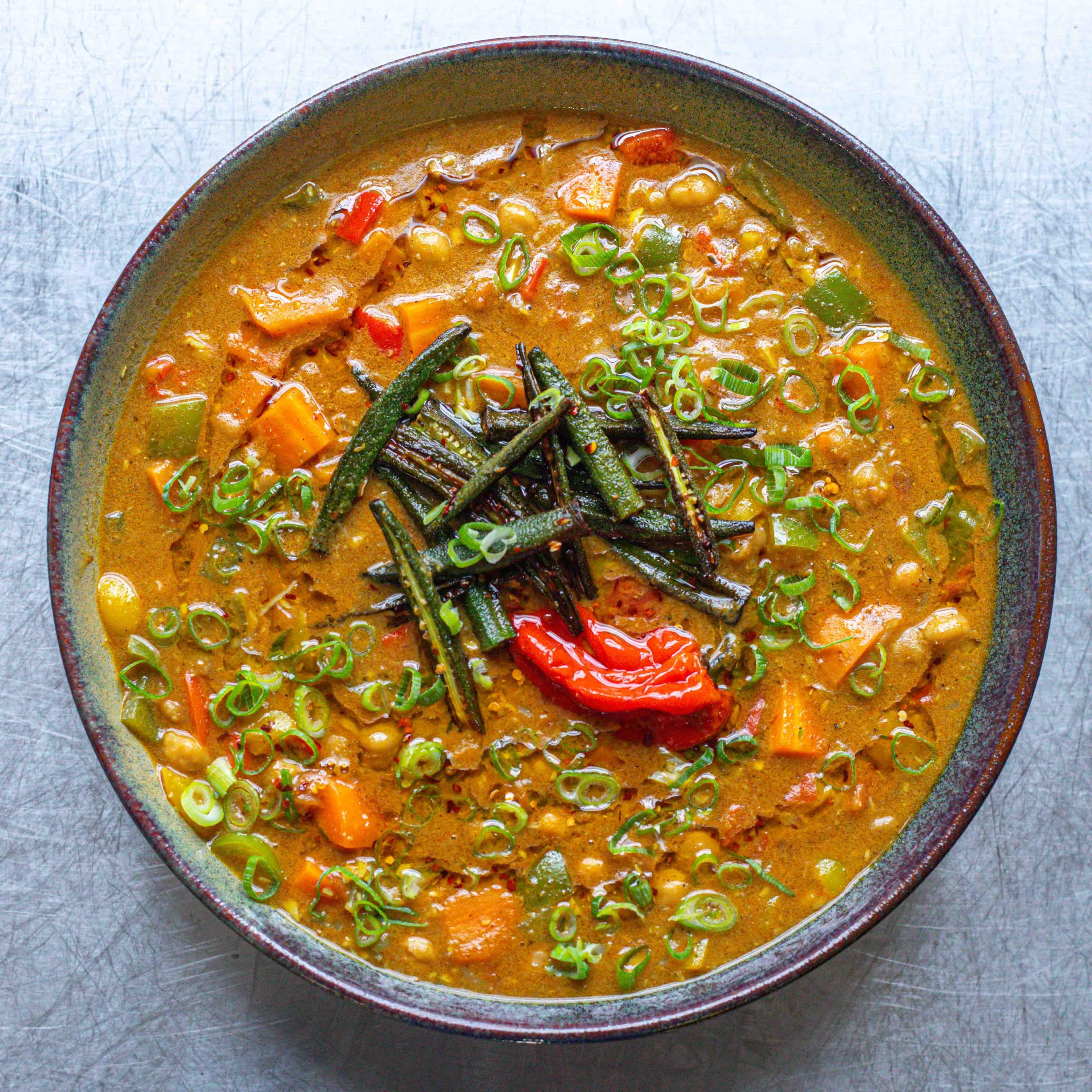 Sweet Potato Chickpea and Coconut Curry