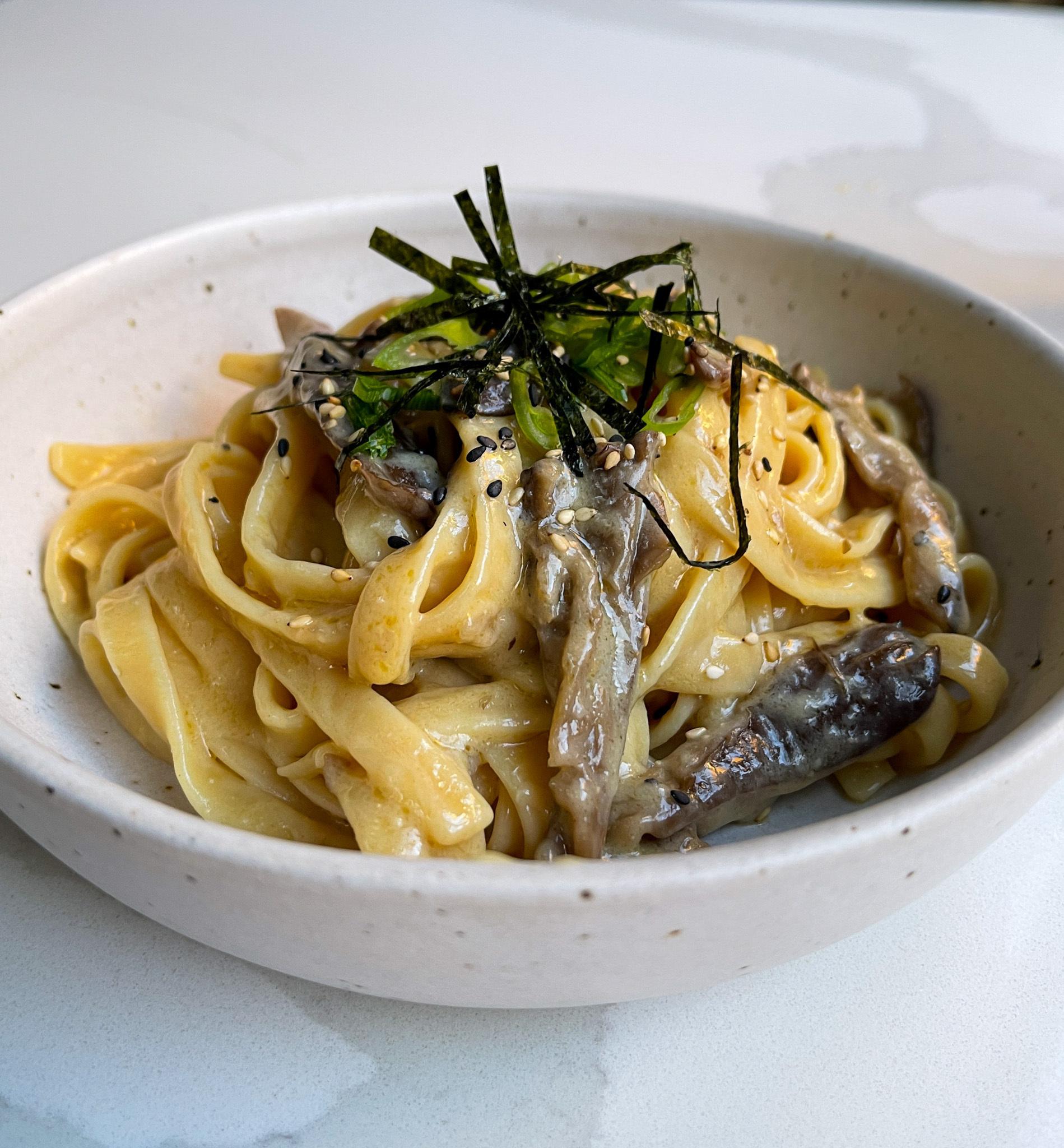 Creamy Miso Mushroom Pasta