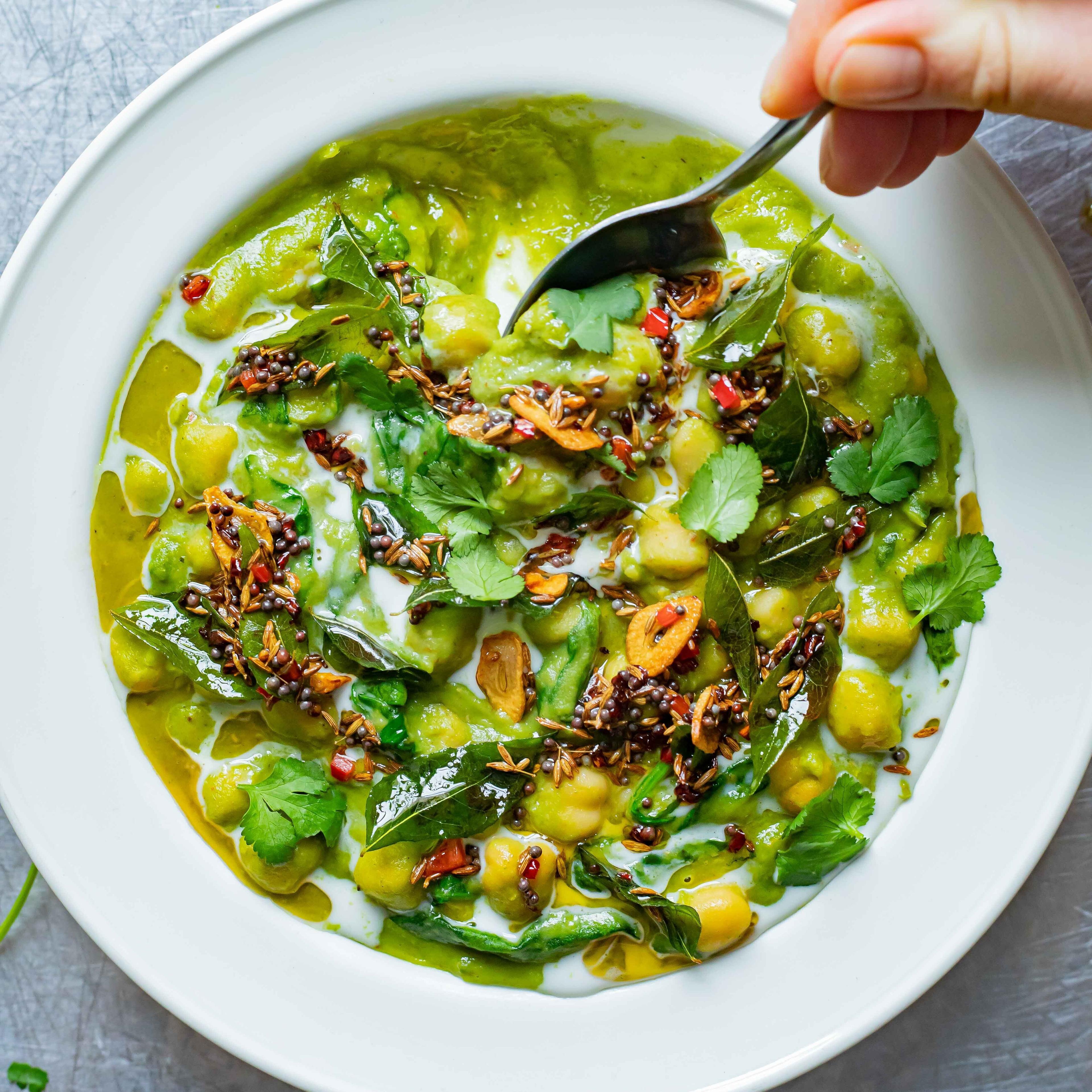 Herby Chickpea Coconut Curry