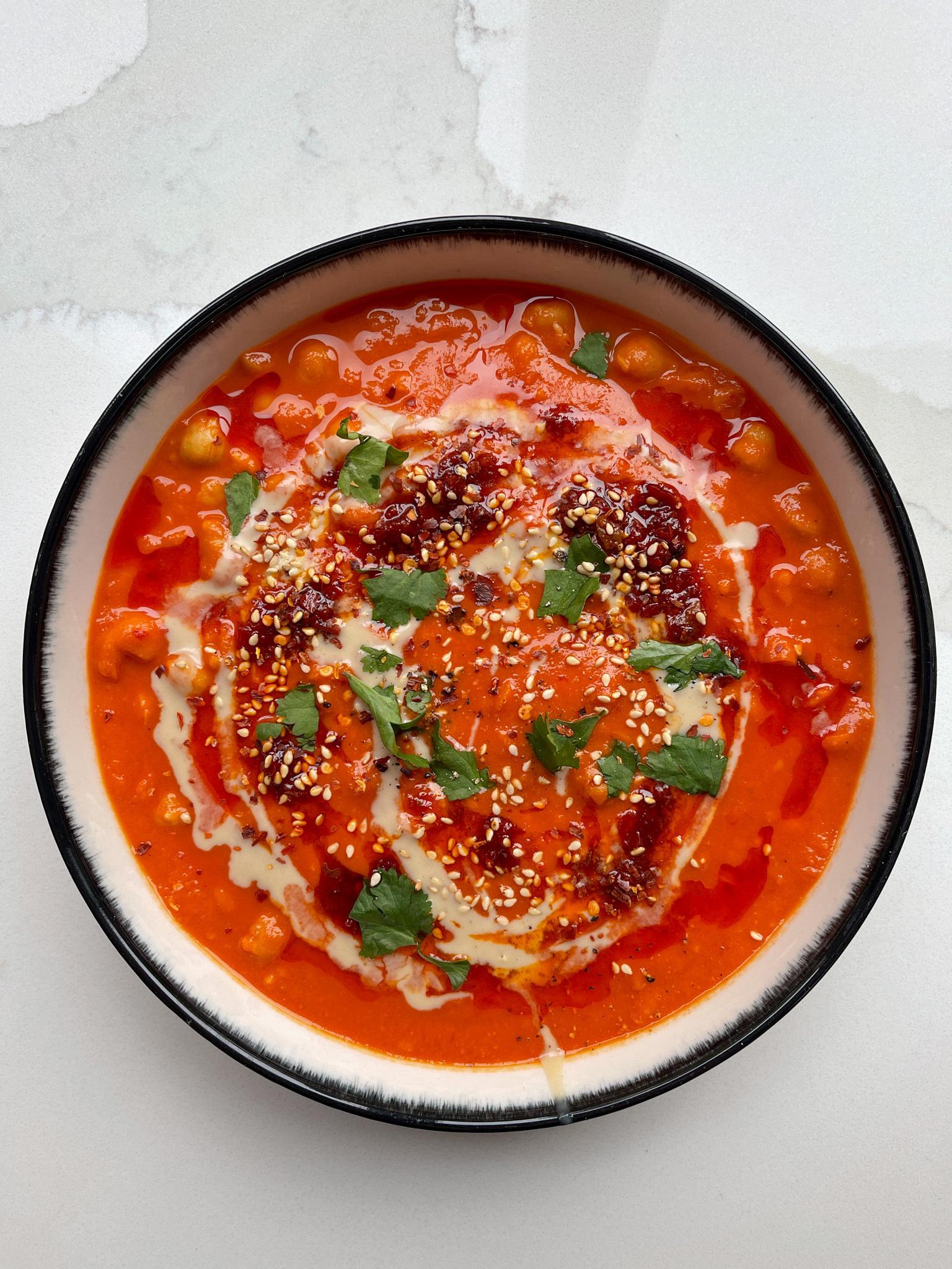 Speedy Chickpea and Harissa Soup