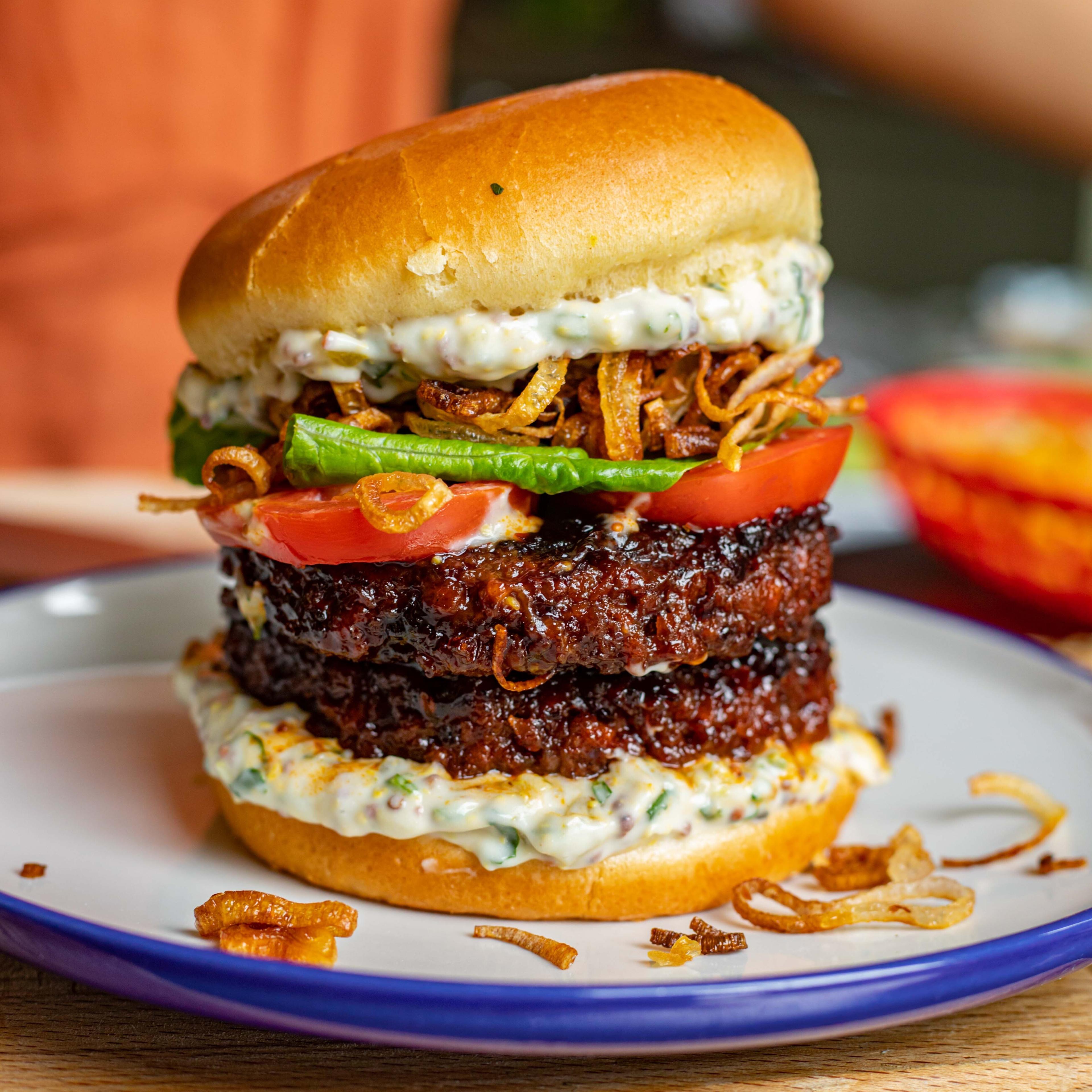 Chipotle Glazed Plant Based Burger