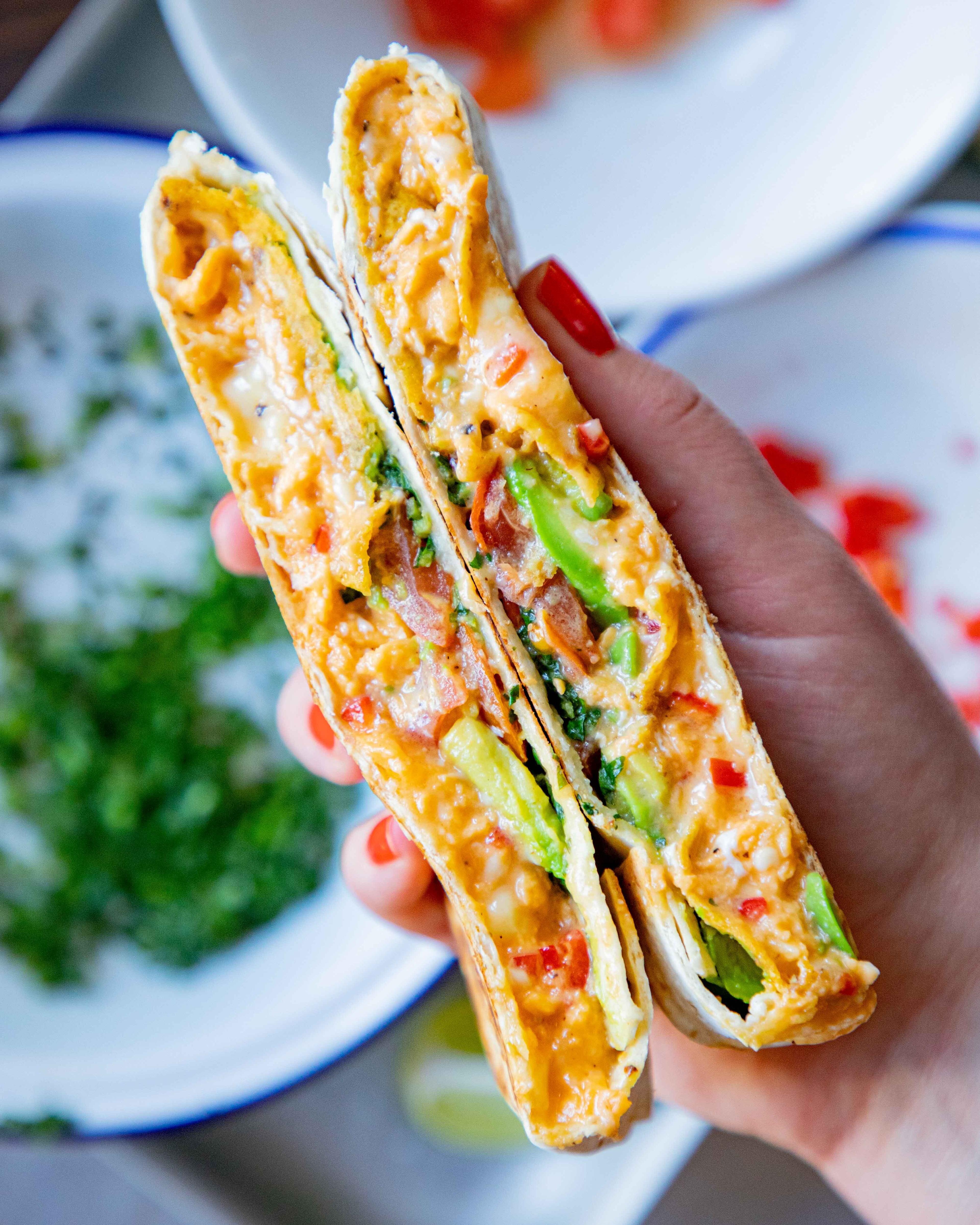 Egg Avocado Crunch Wrap