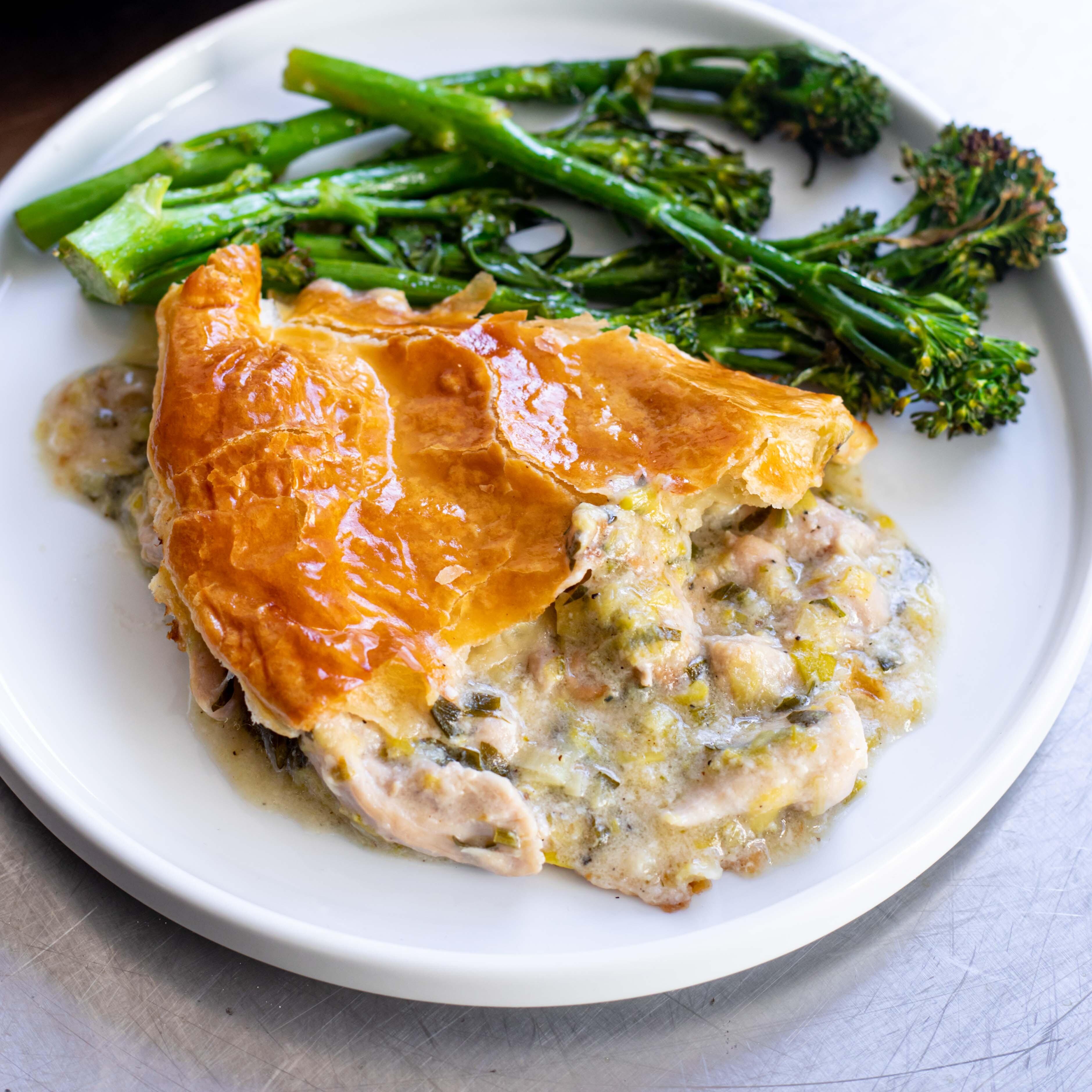 One Pot Chicken Leek Pie