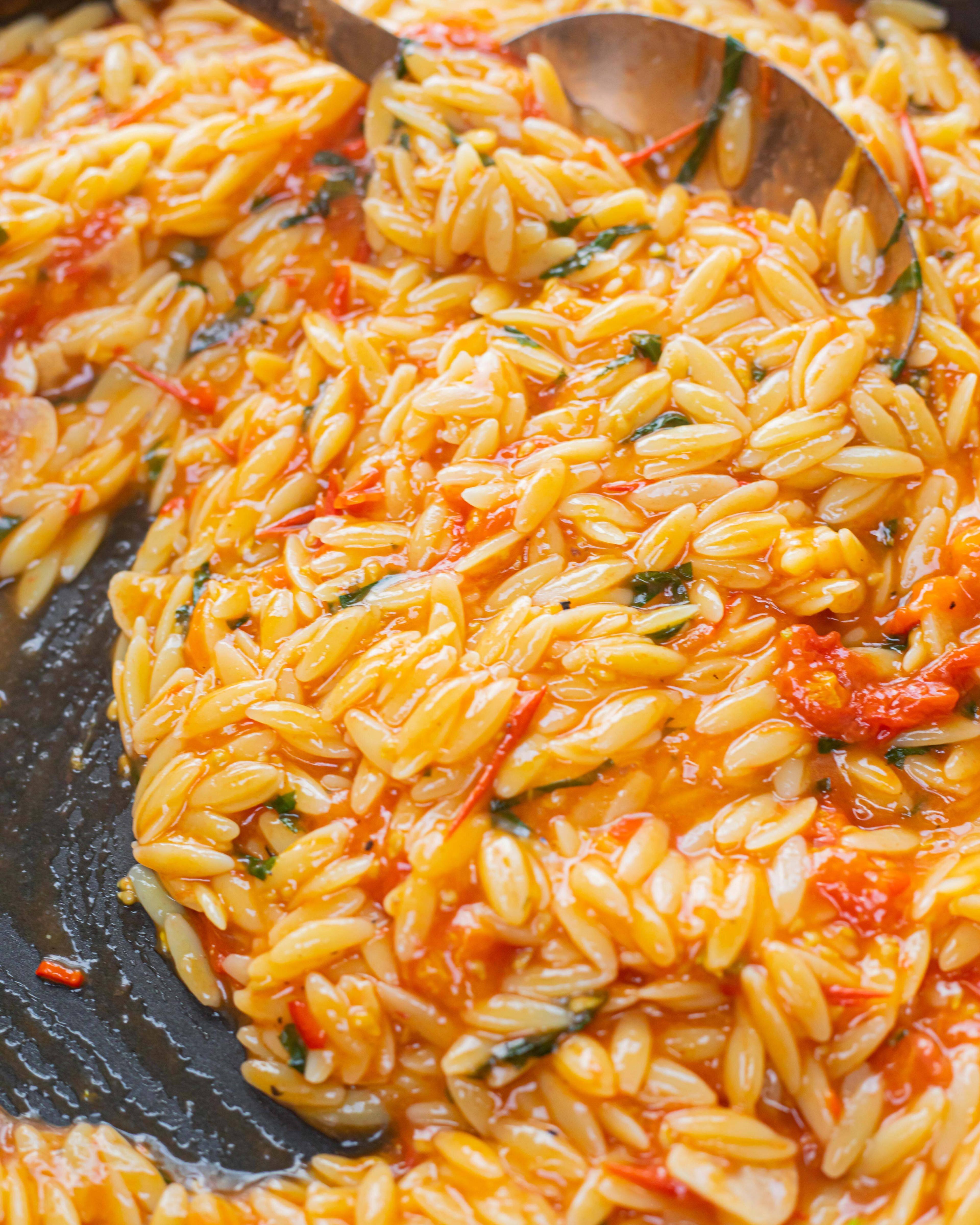 One Pot Tomato Orzo