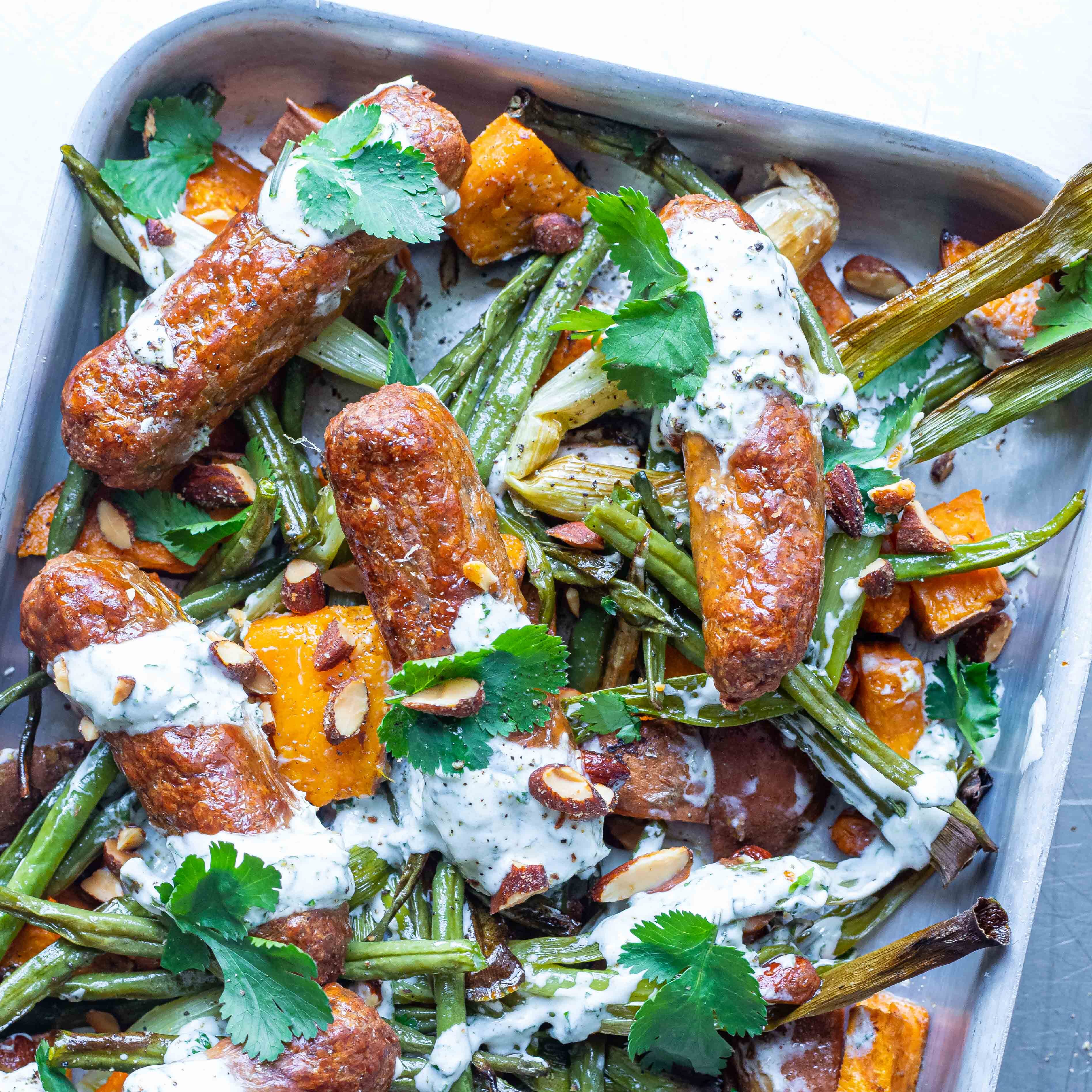 Rich Veggie Sausage Sweet Potato Bake