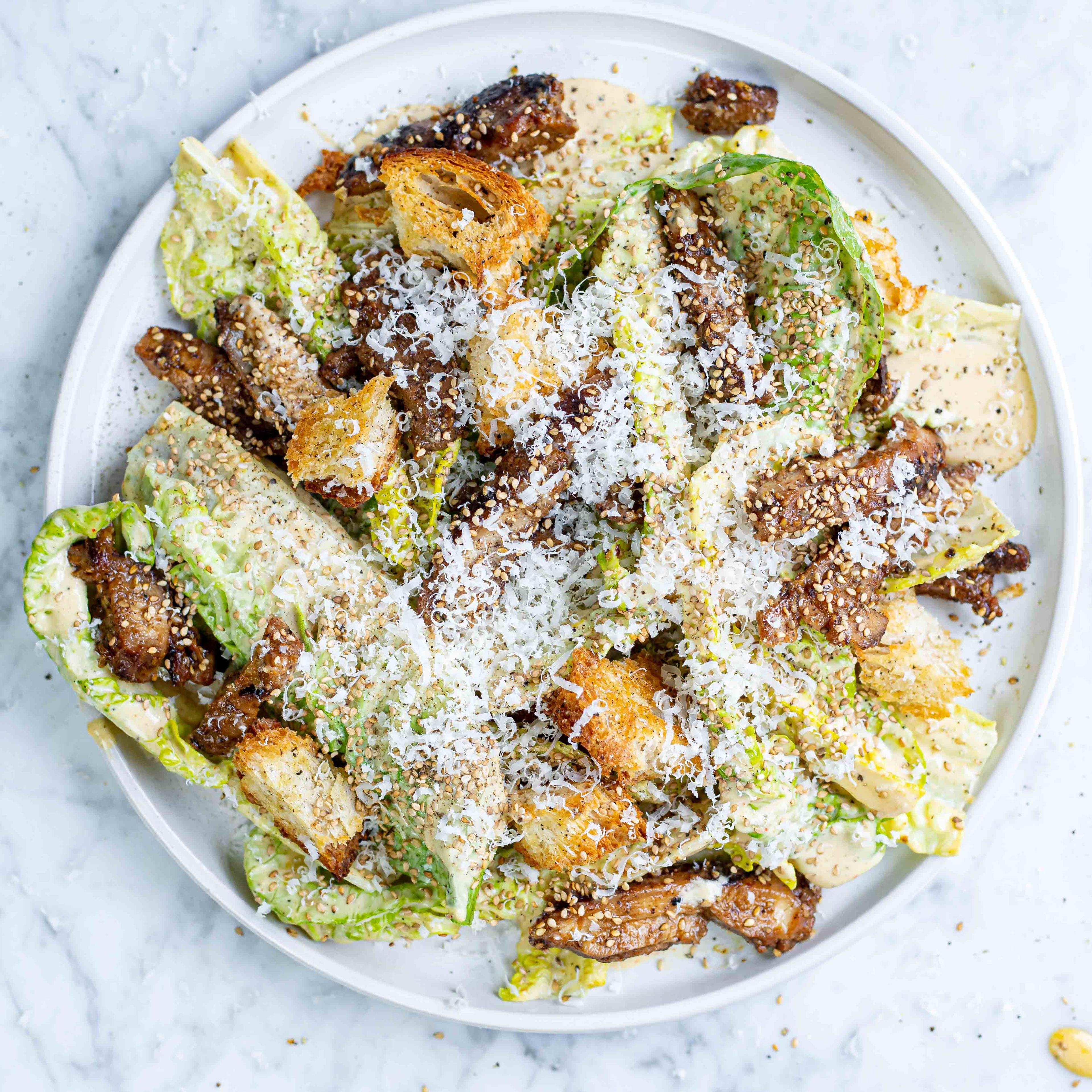 Sesame Miso Chicken Caesar Salad