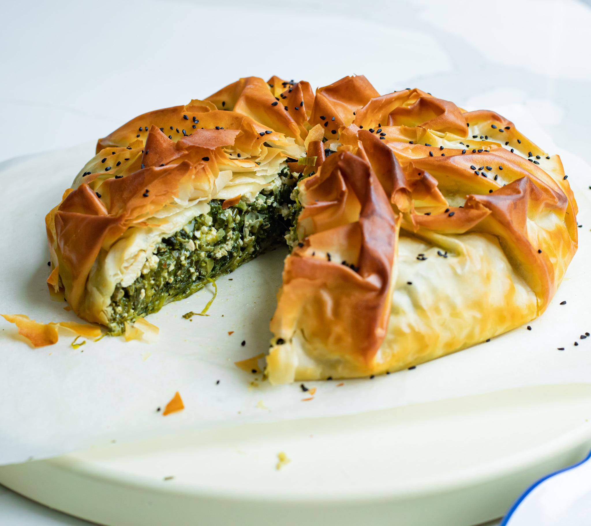 Spanakopita Spinach Filo Pie