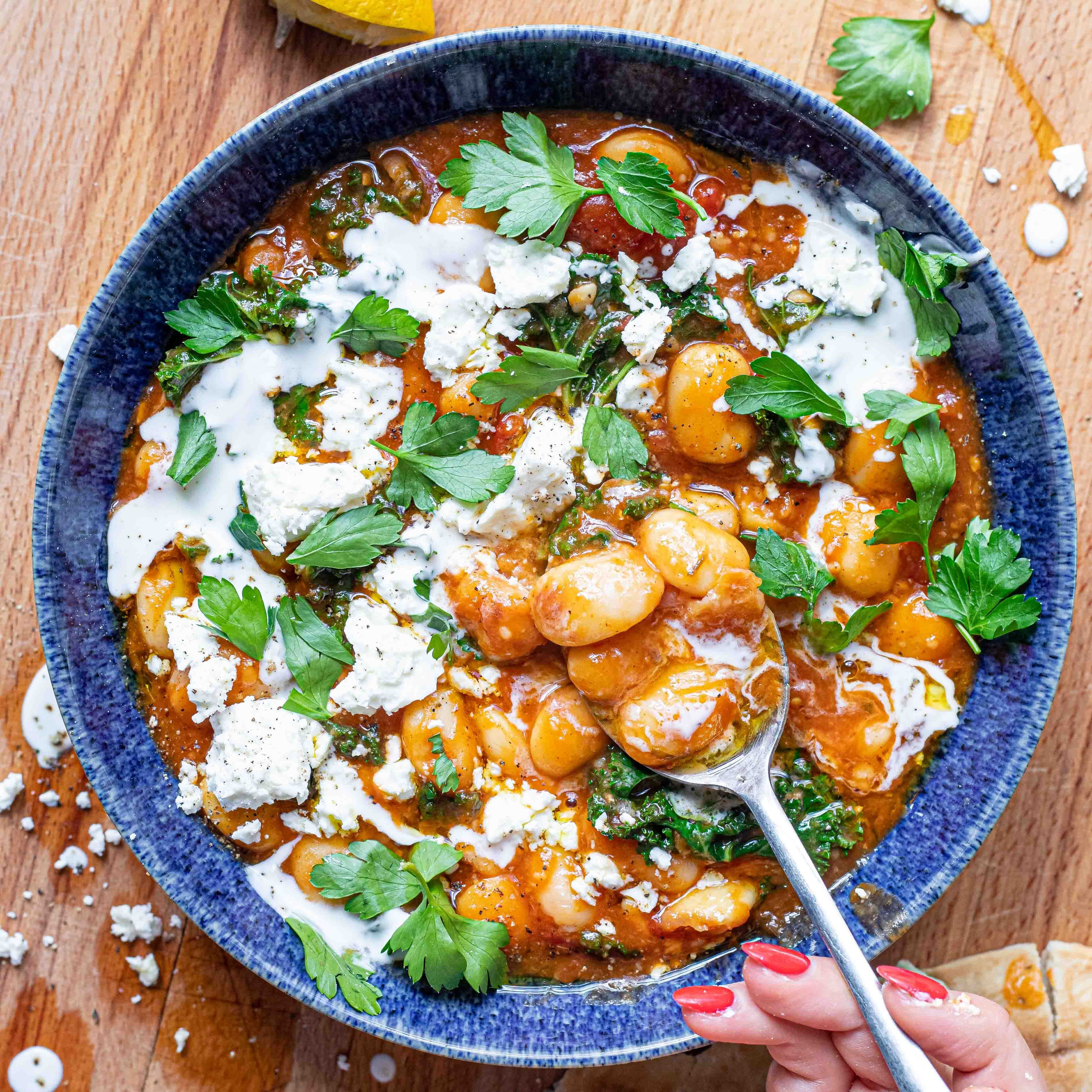 Spicy Butter Bean Kale Stew