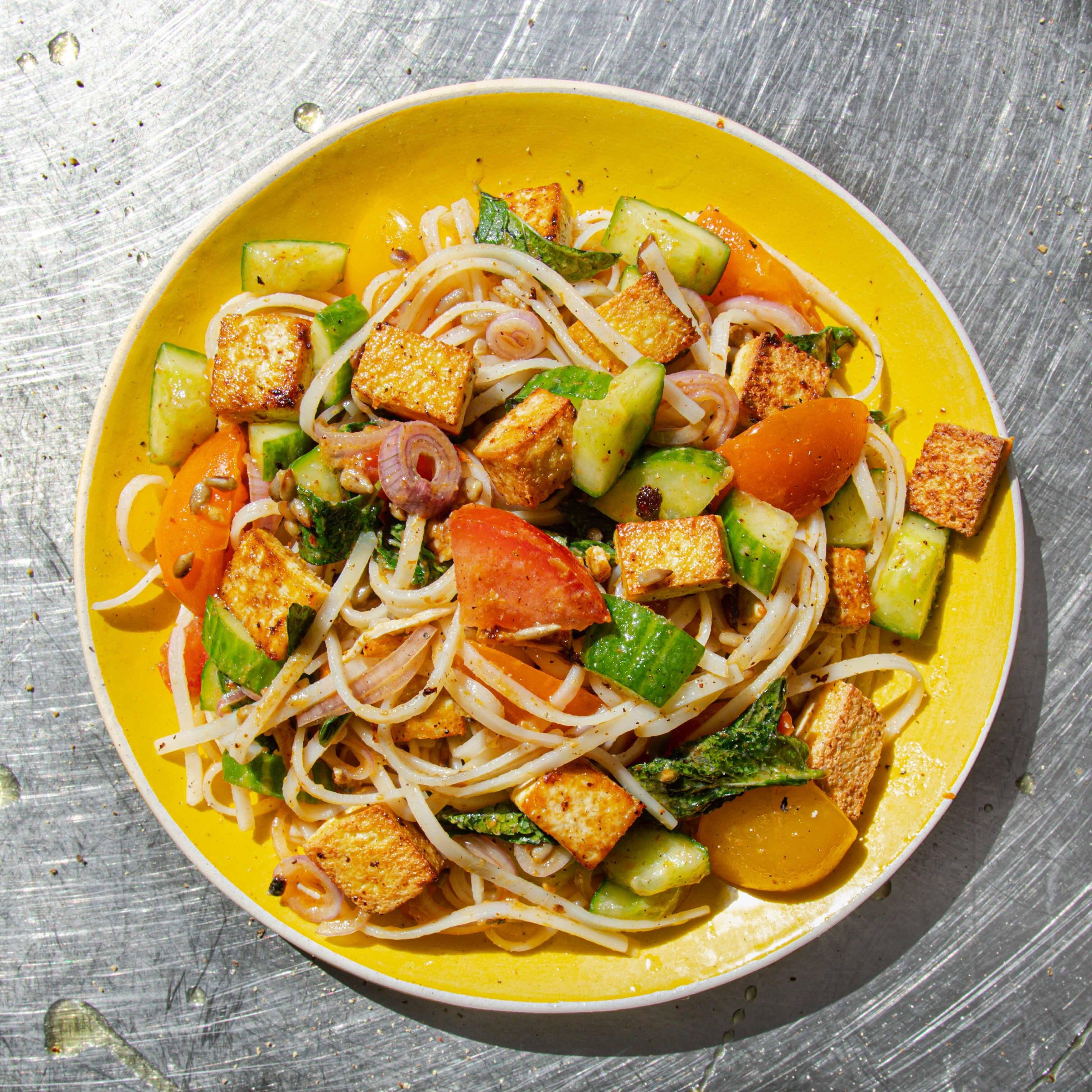 Cold Tofu Noodle Salad