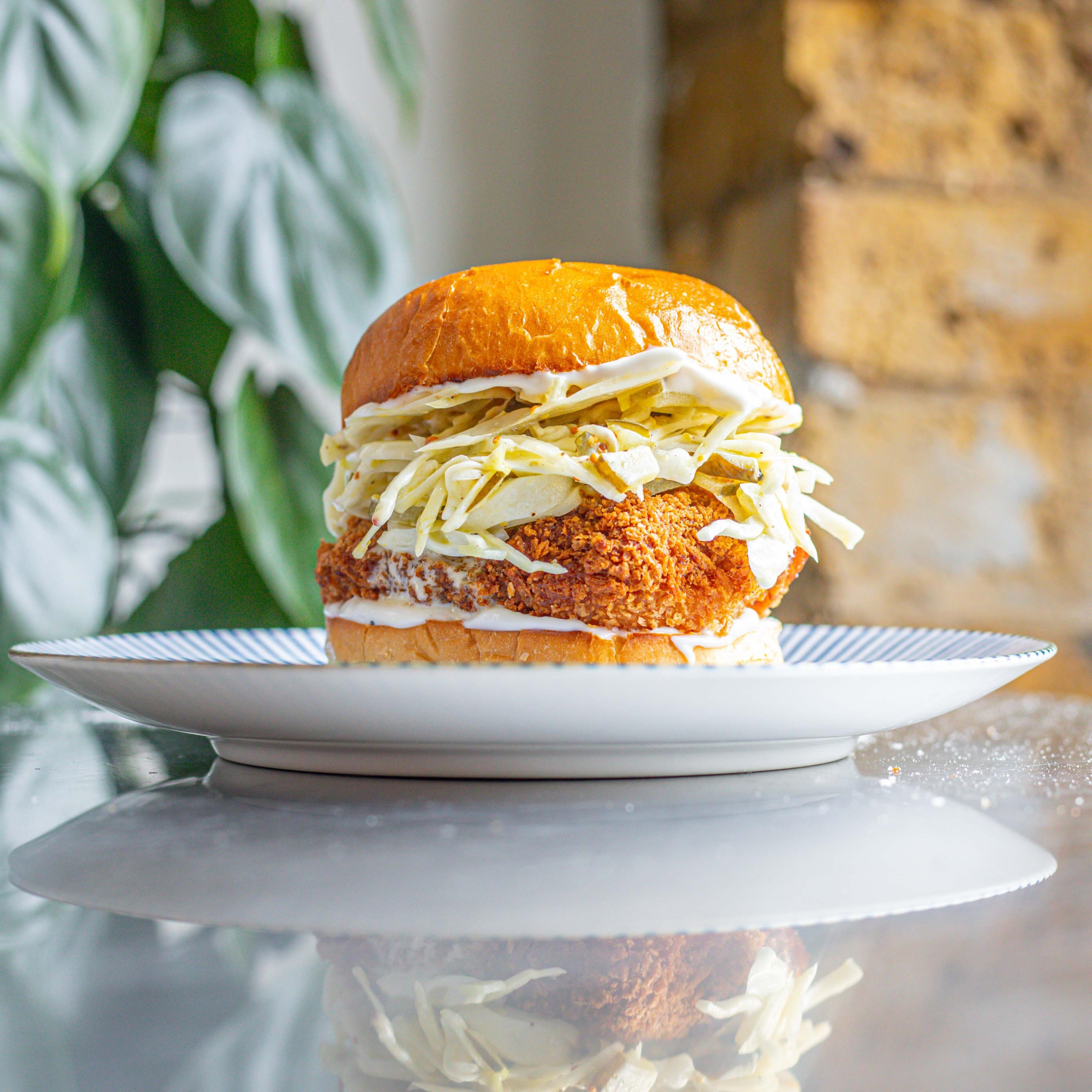 Crispy Cajun Prawn Burgers