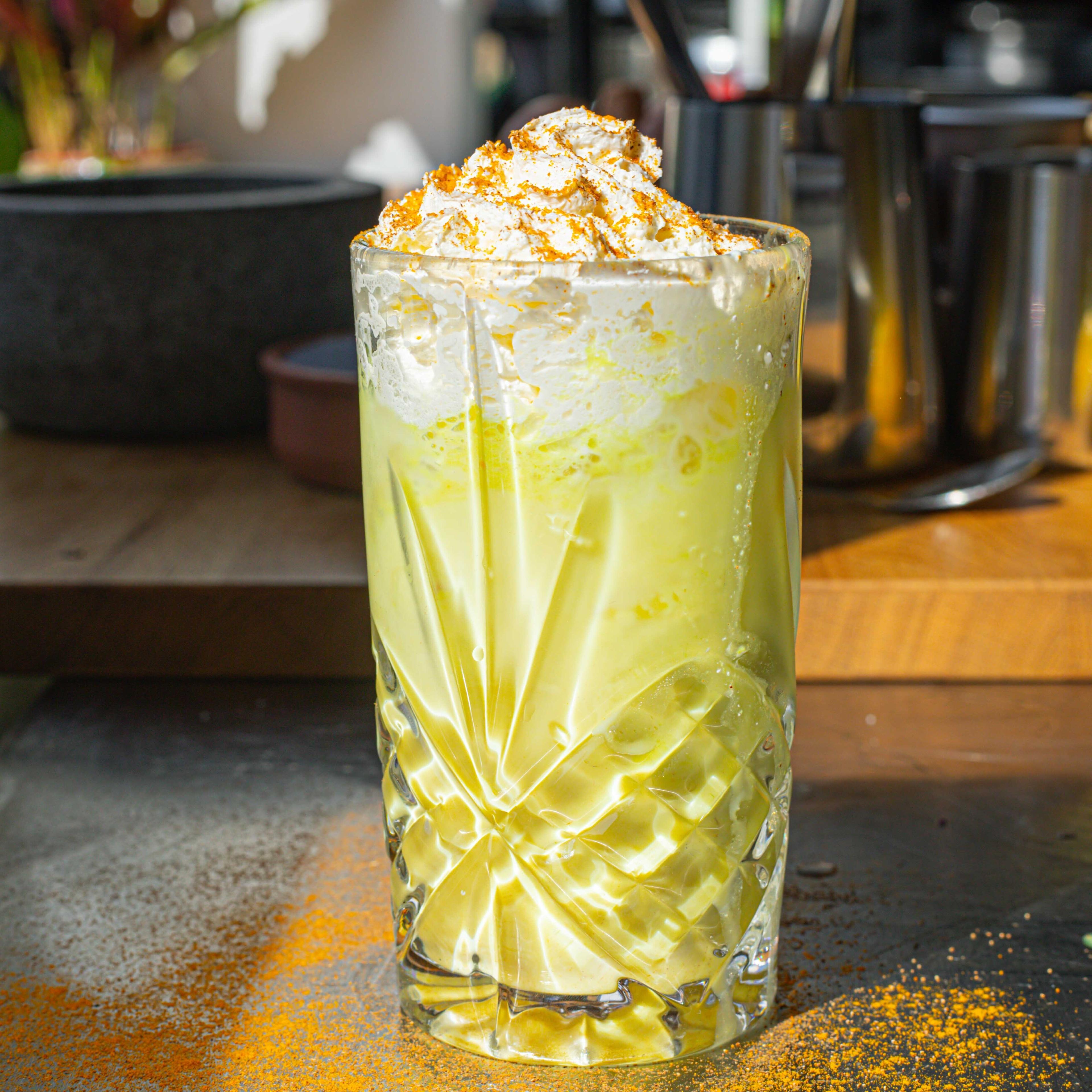 Iced Turmeric White Chocolate Milk