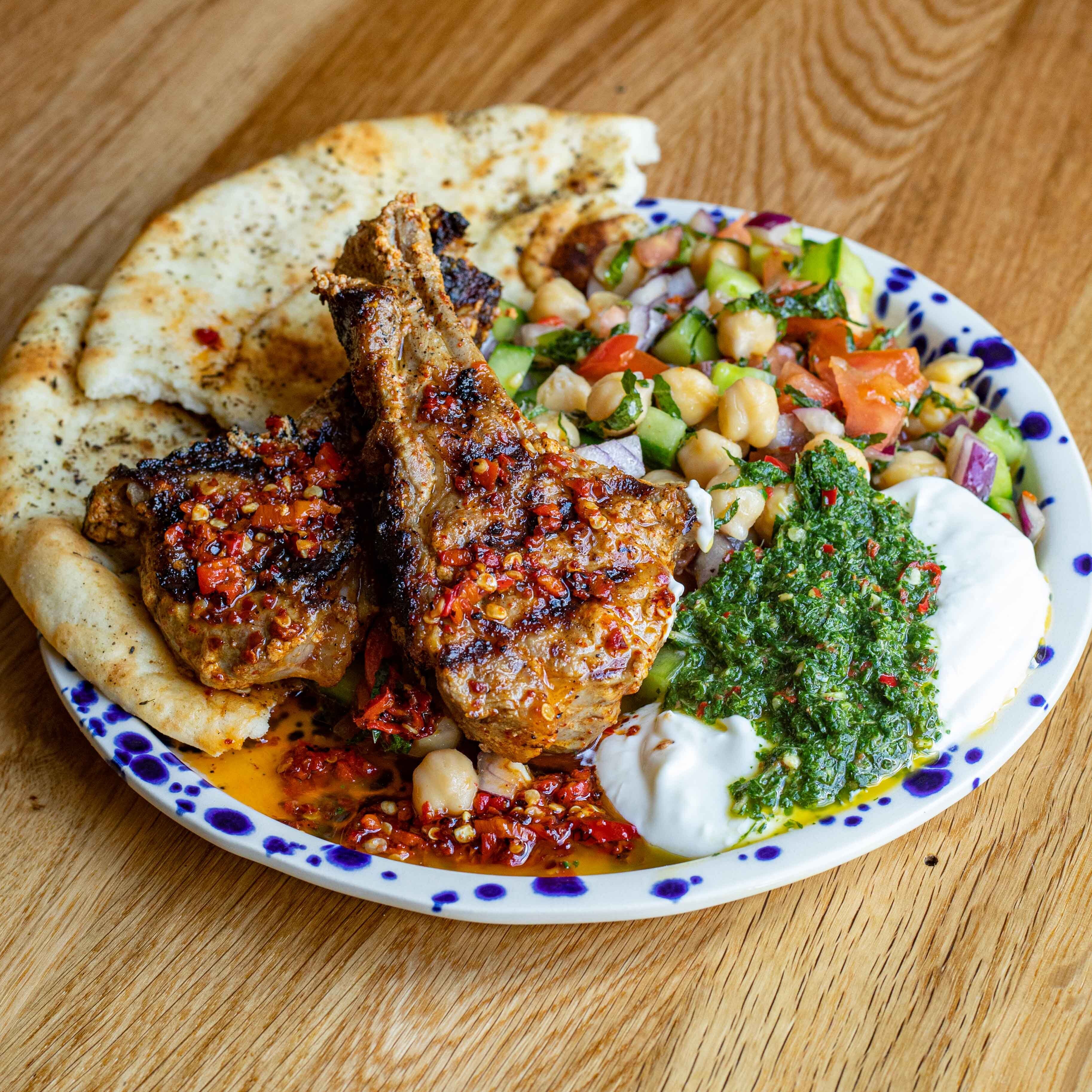 Spiced Lamb Chops With Chilli Mint Salsa