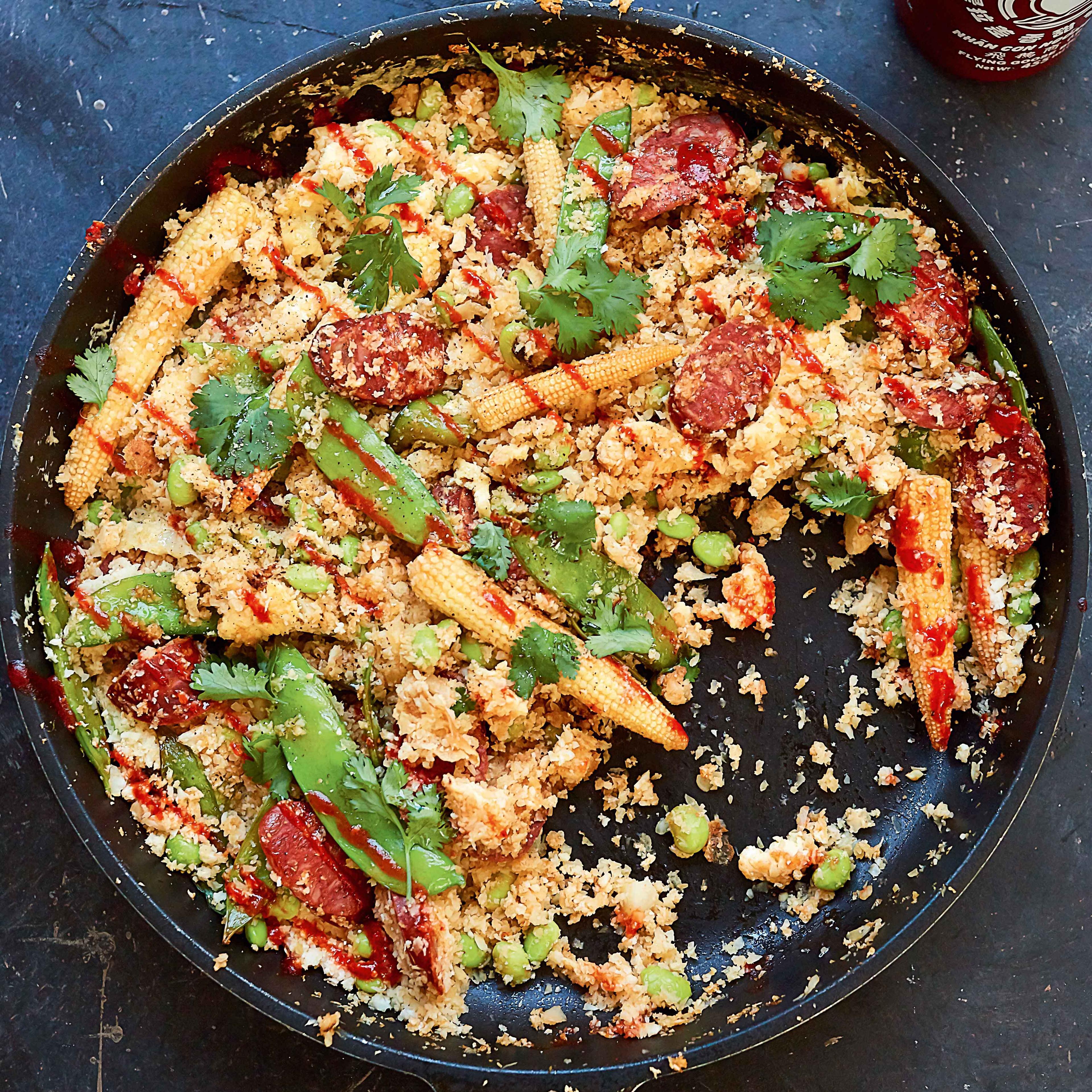 Chorizo Cauliflower Fried Rice