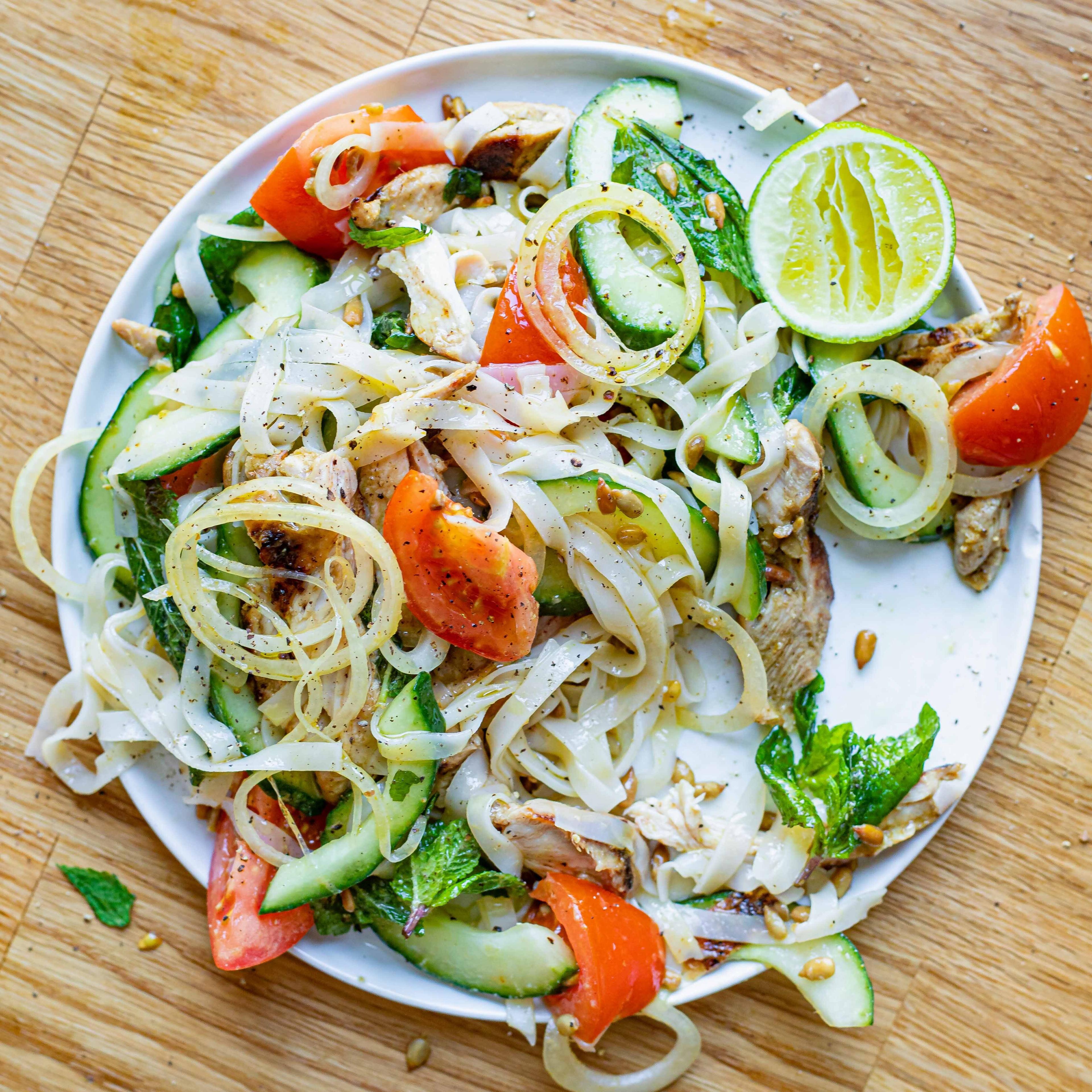 Cold Chicken Noodle Salads