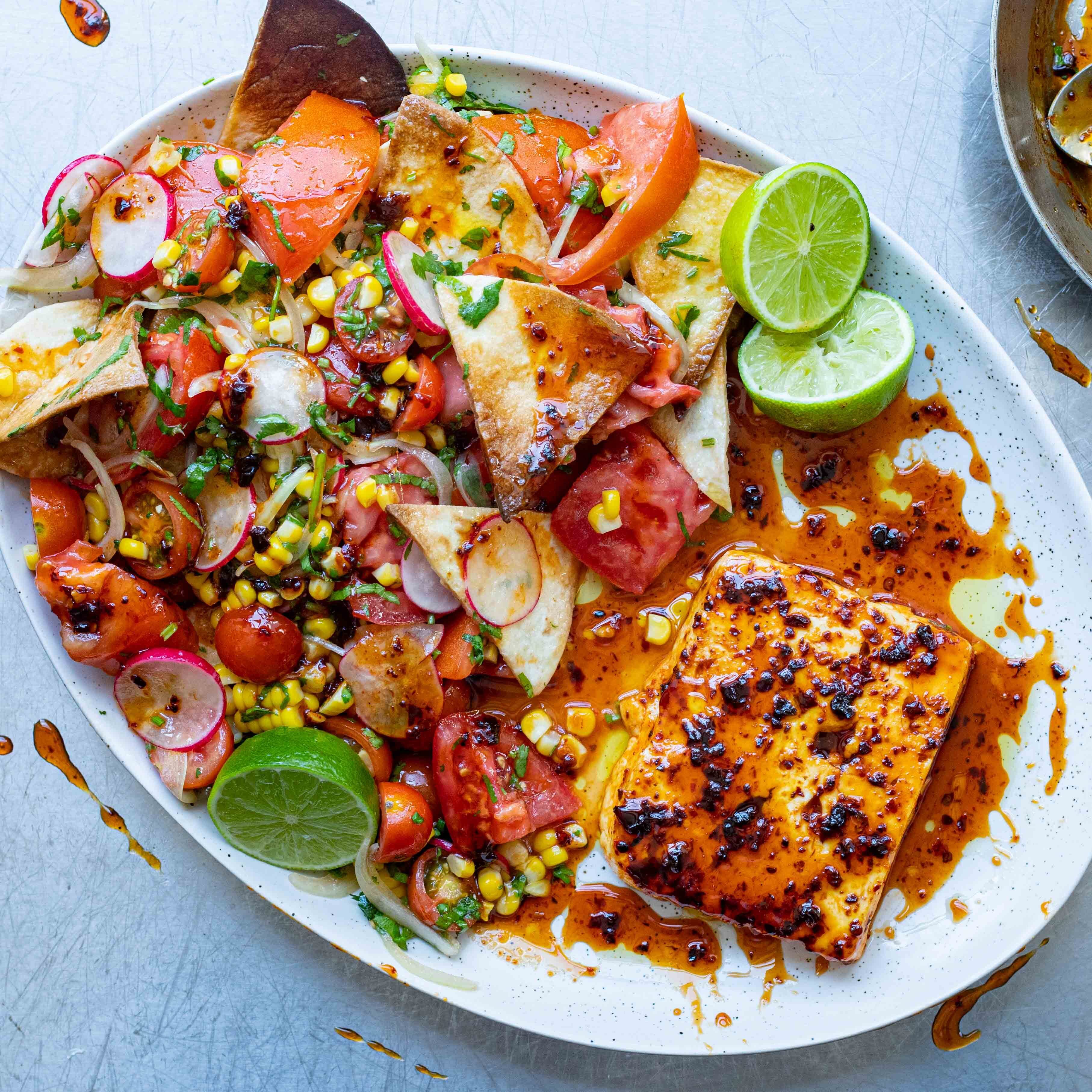 Smoky Honeyed Feta Salad