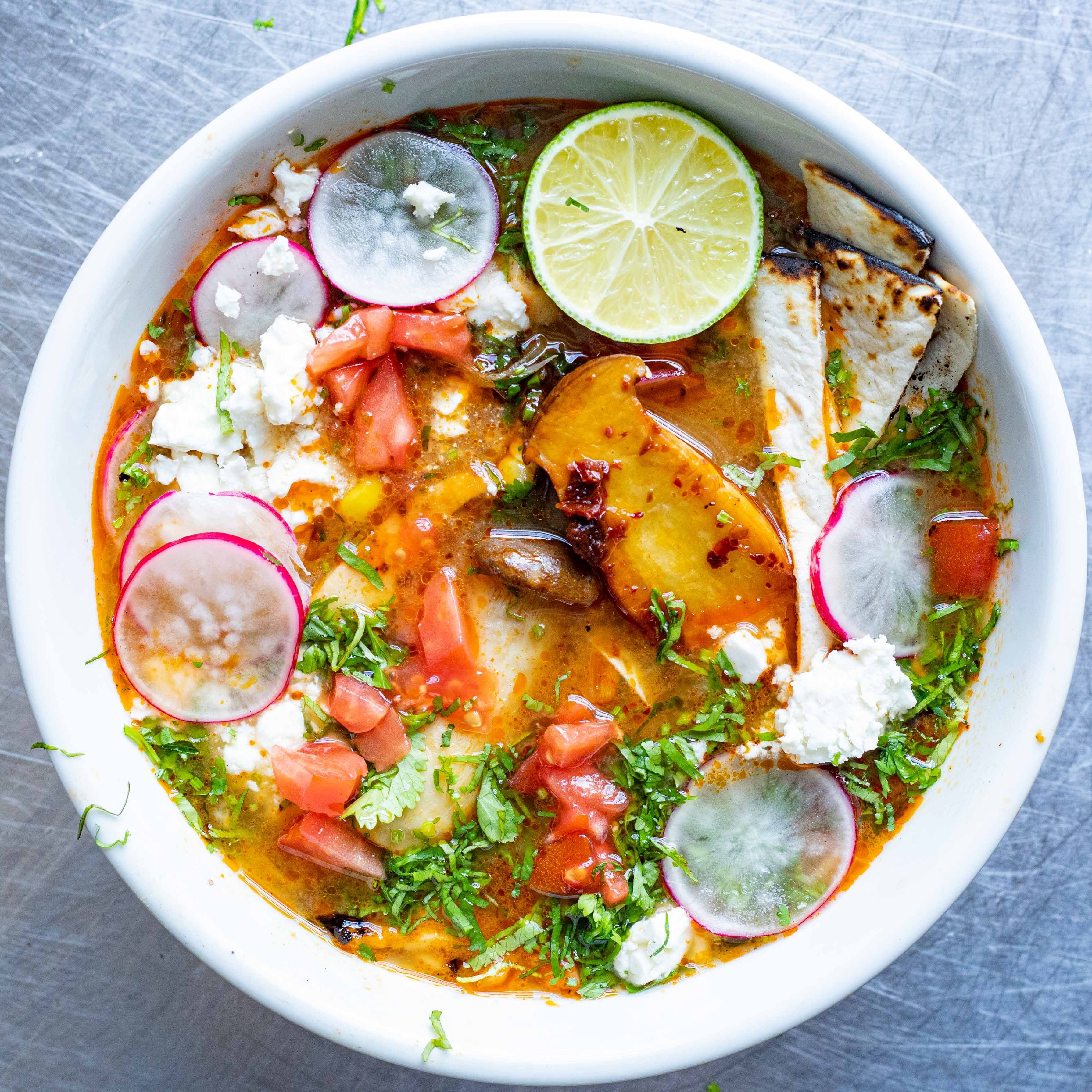 Spicy Mushroom Pozole