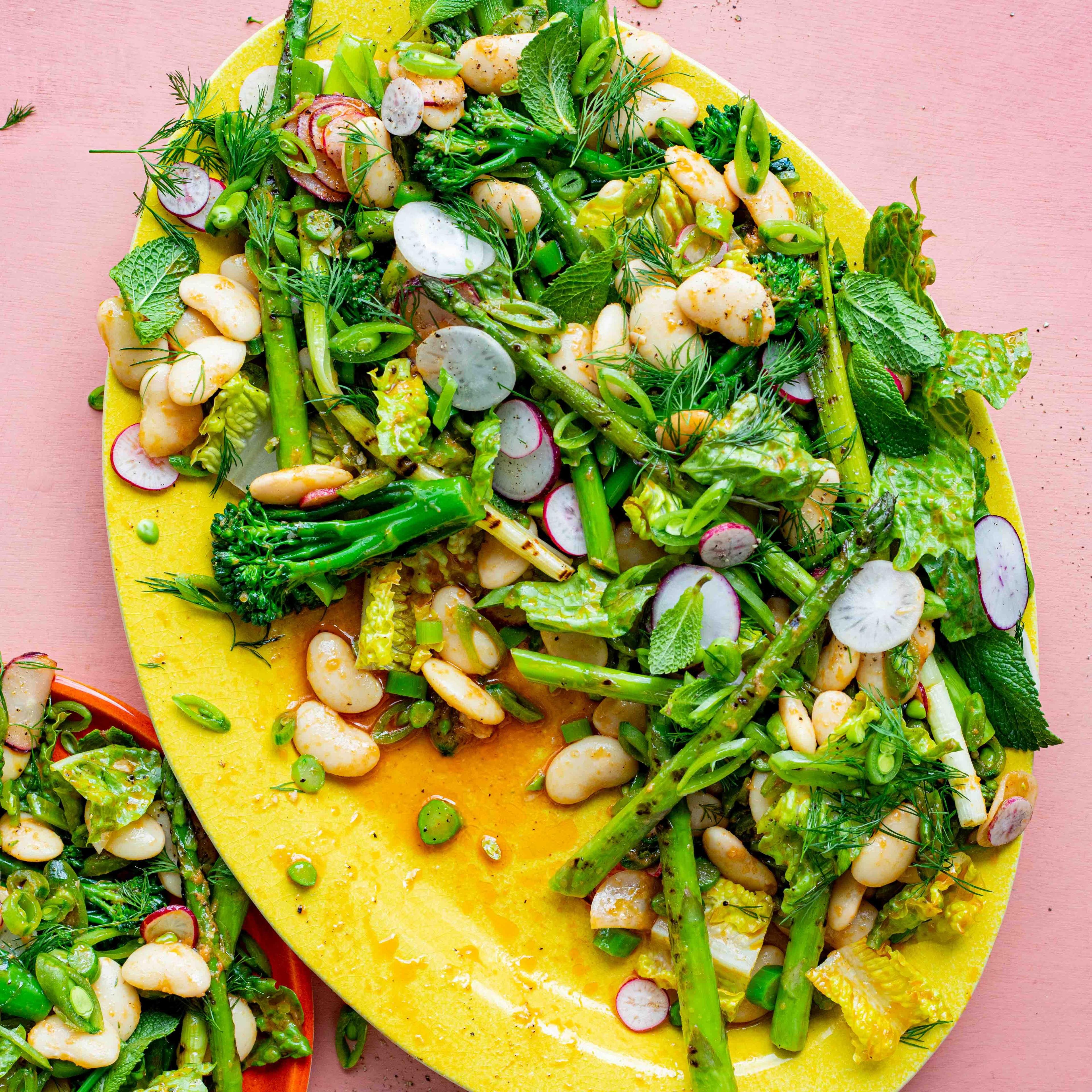 Charred Greens Beans Salad with Spice Paste Dressing Recipe