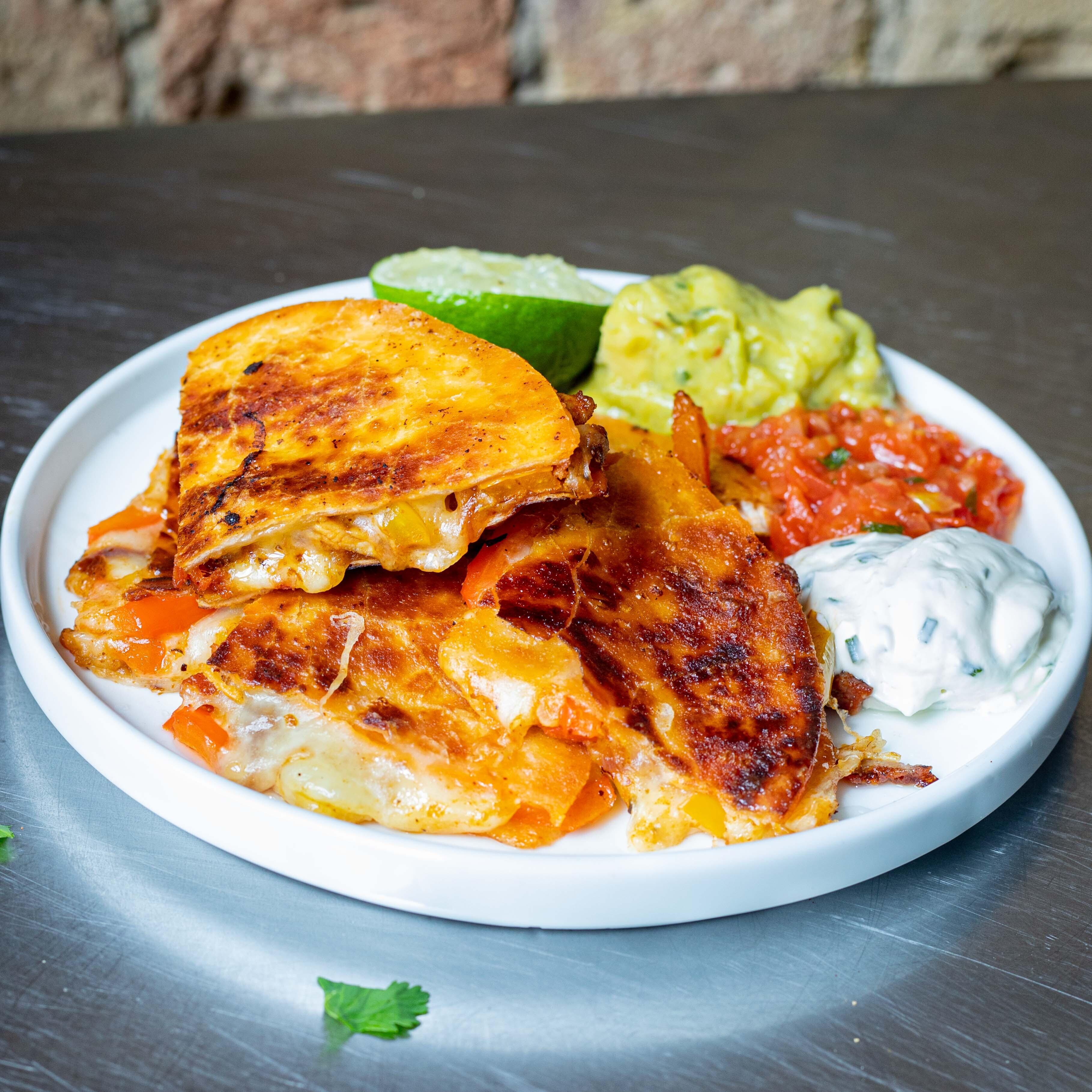 Chicken Chorizo Quesadillas