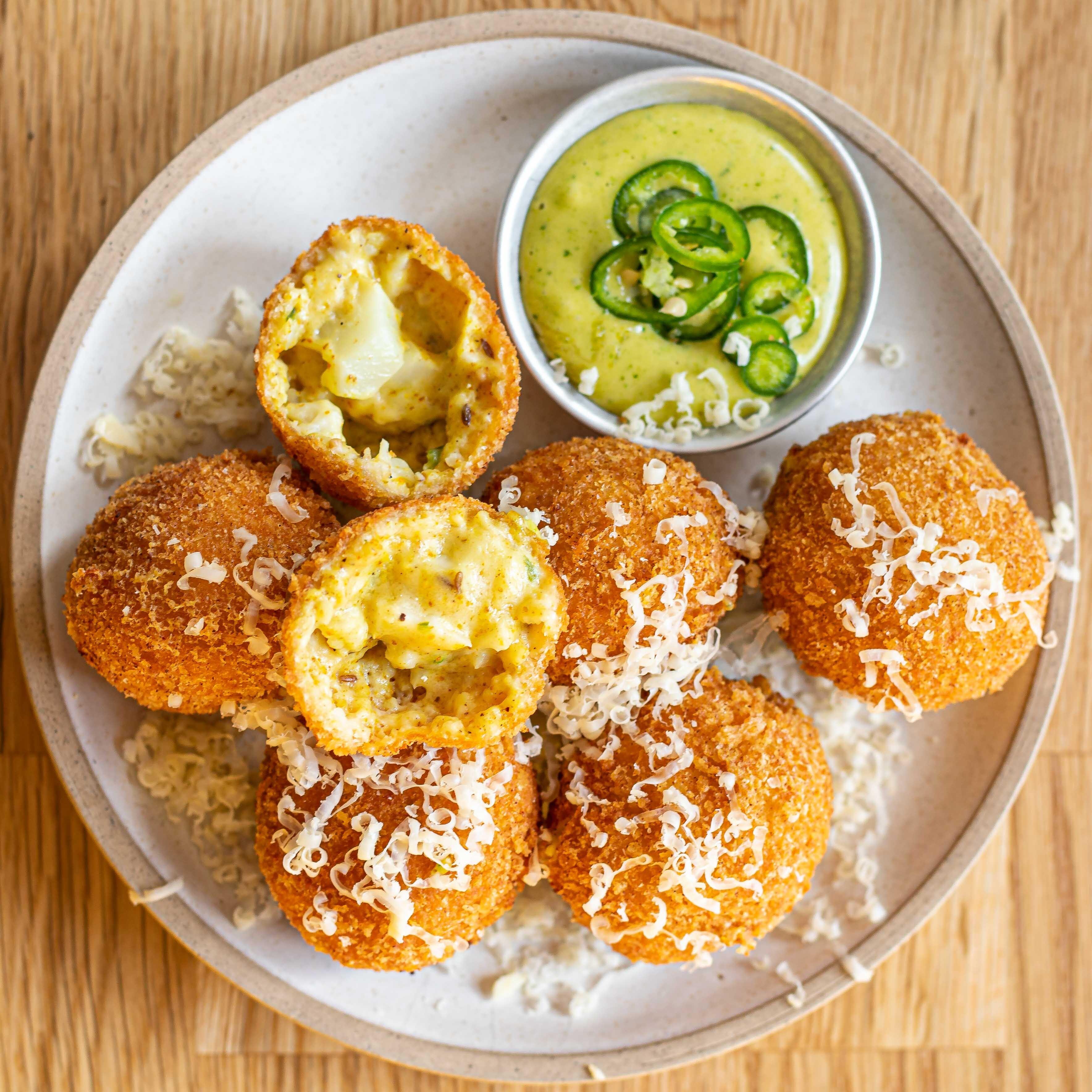 Curried Cauliflower Cheese Croquetas Recipe