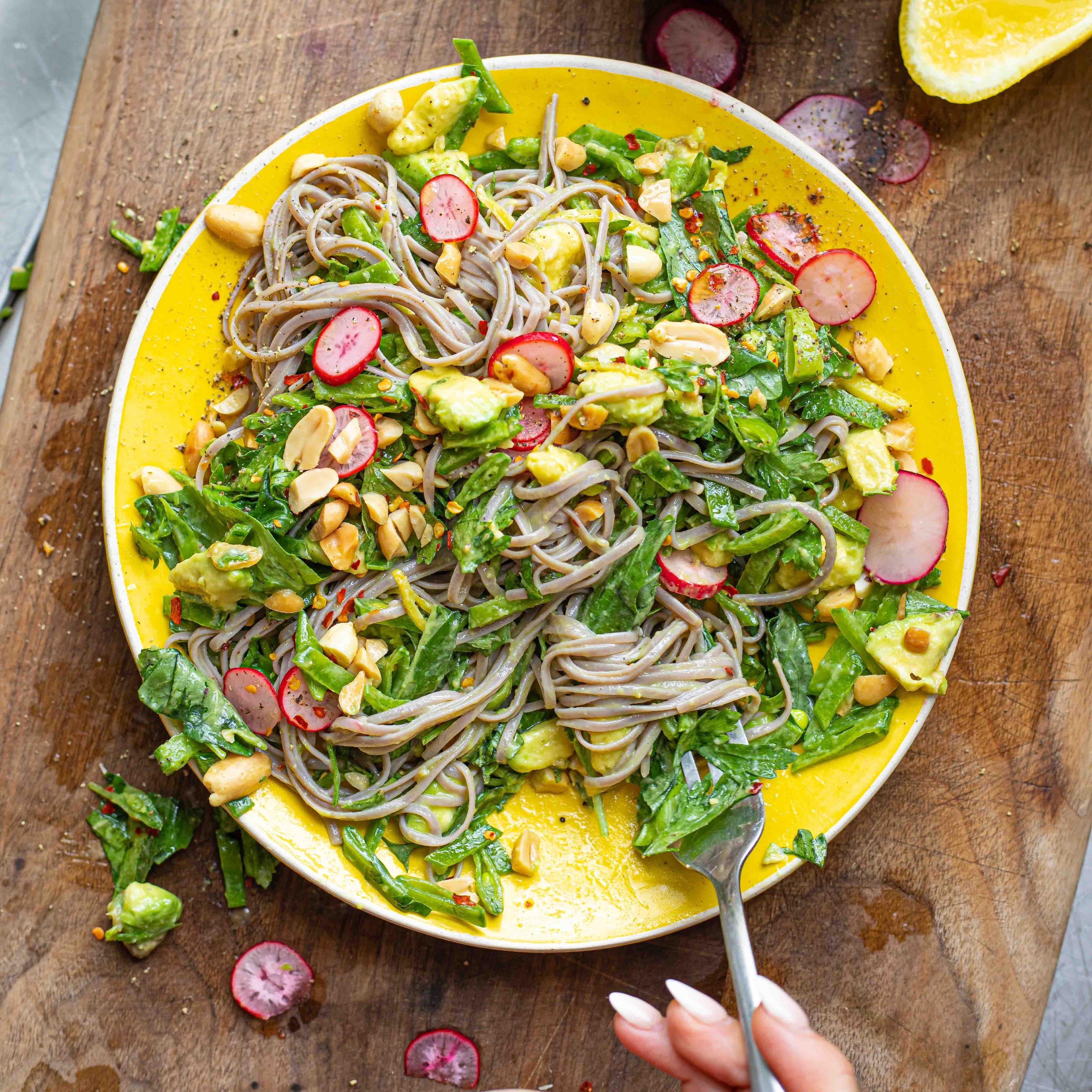 Green Goddess Soba Noodle Salad