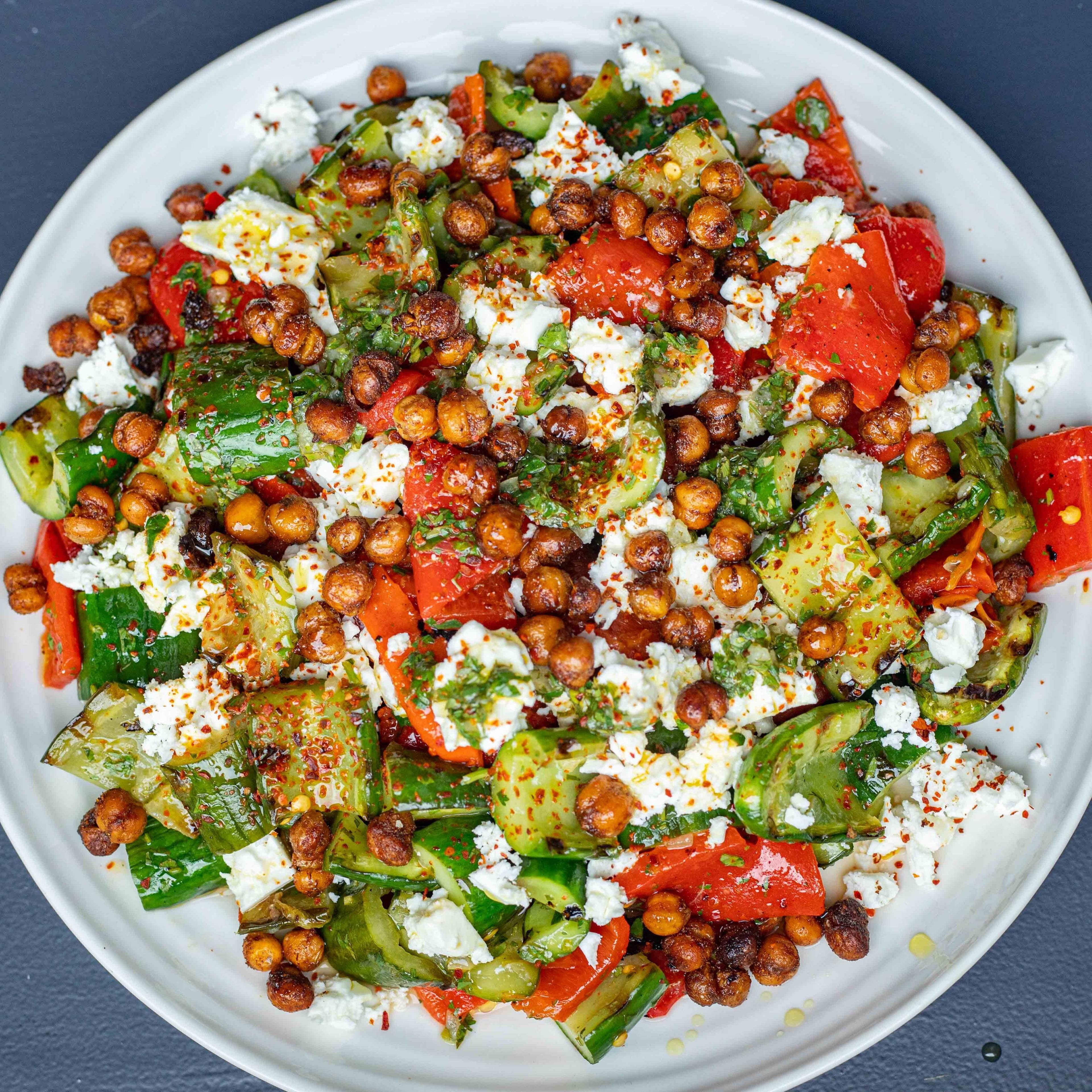 Grilled Cucumber Salad