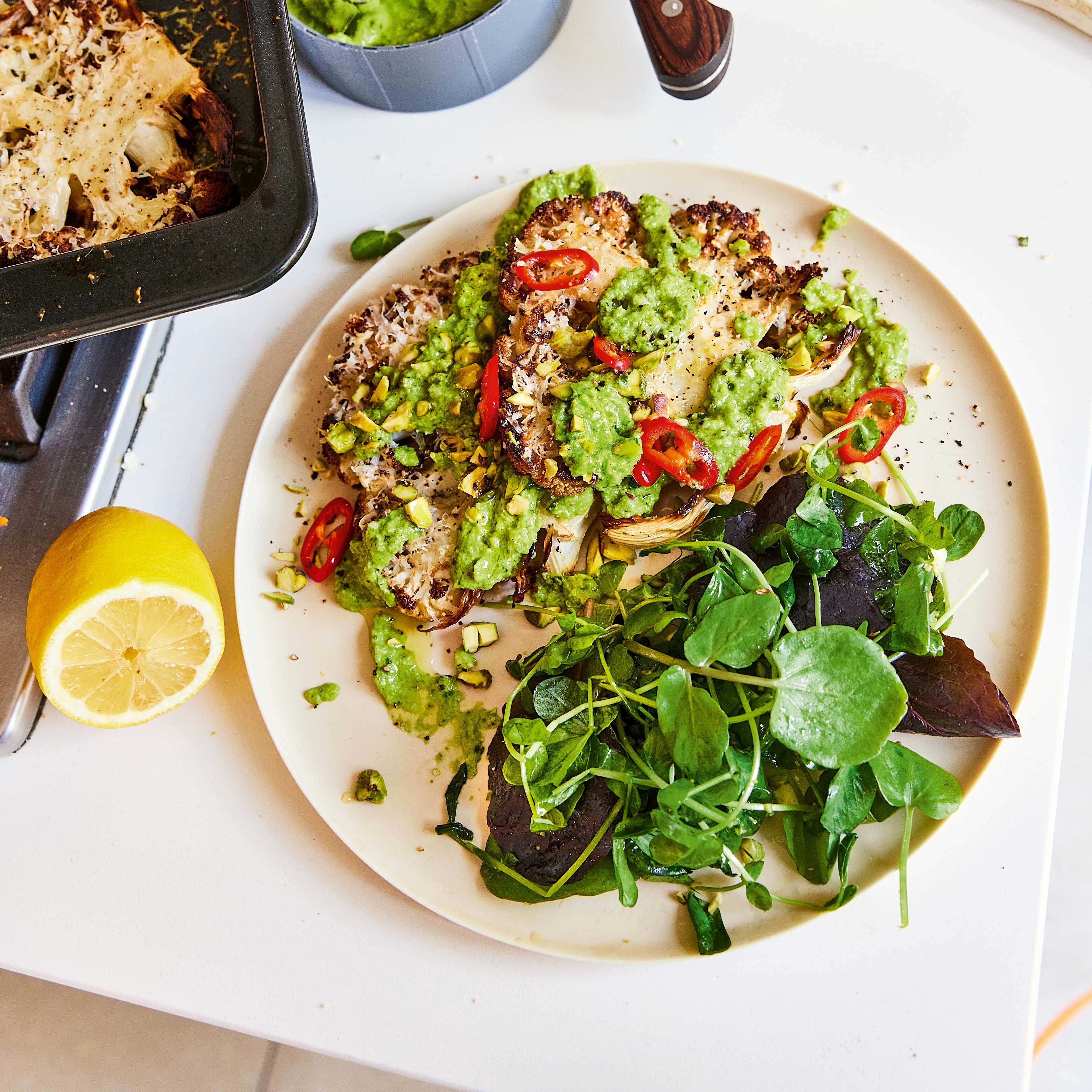 Parmesan Cauliflower Steaks