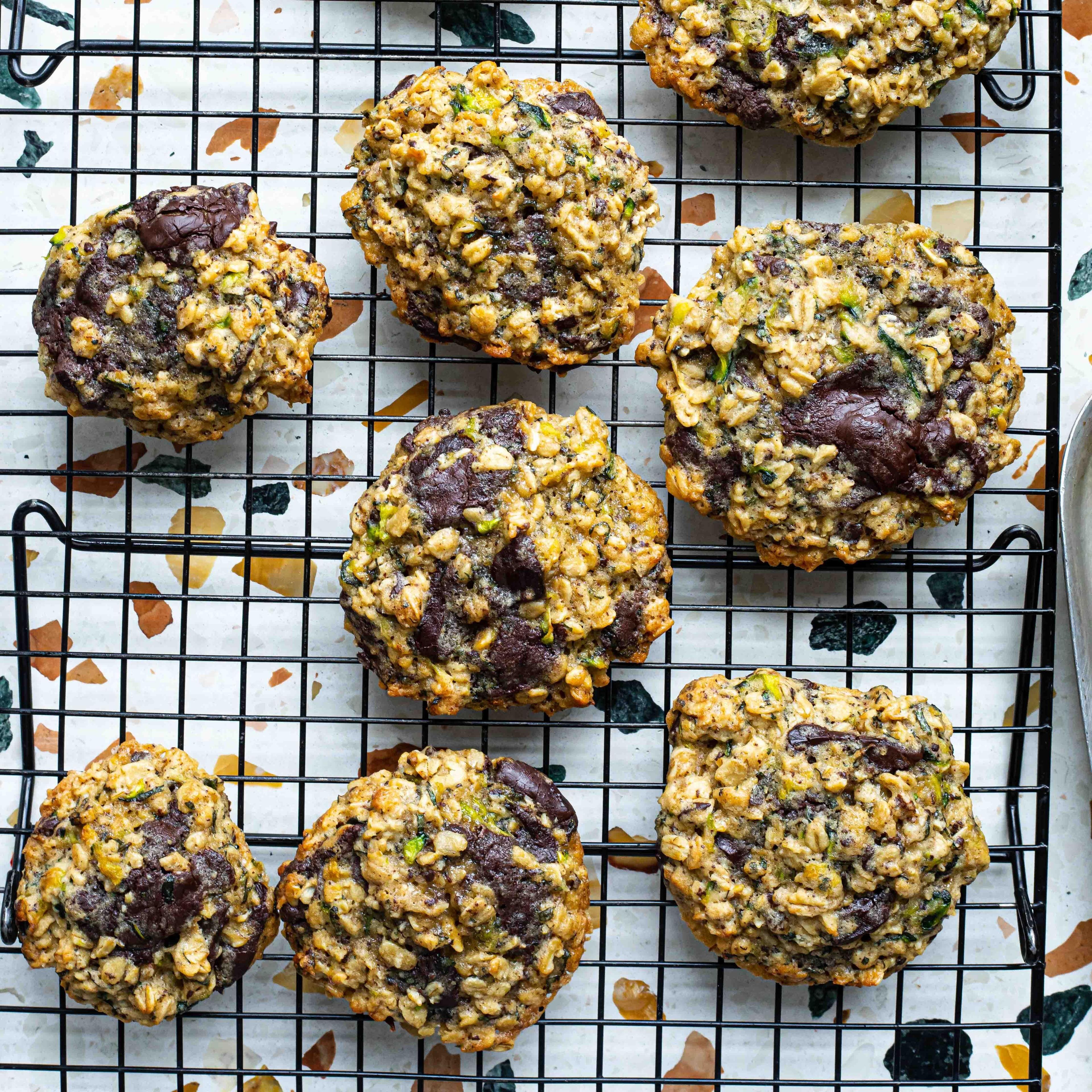 Secret Courgette Mint Chocolate Chip Cookies