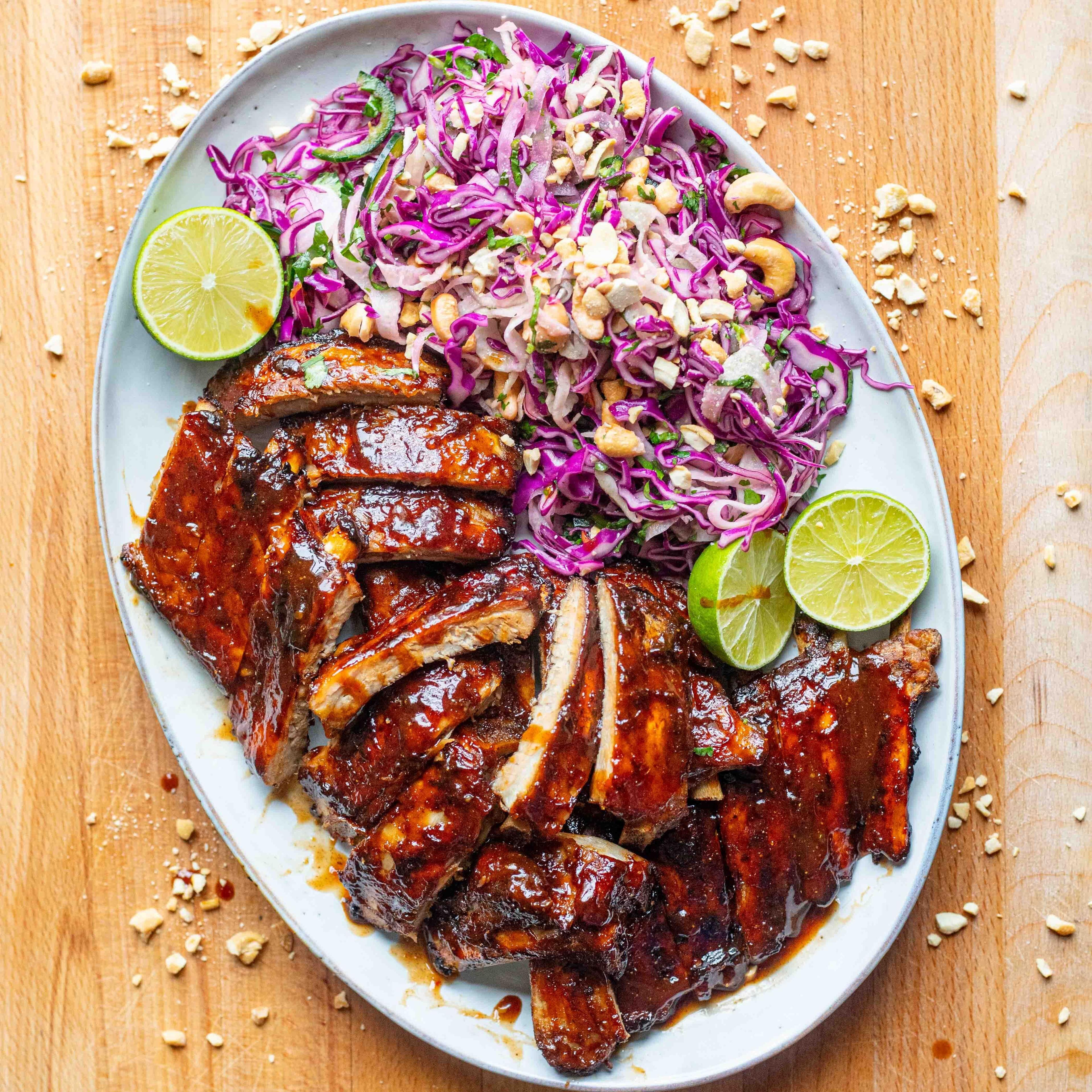 Sticky Soy Maple Ribs