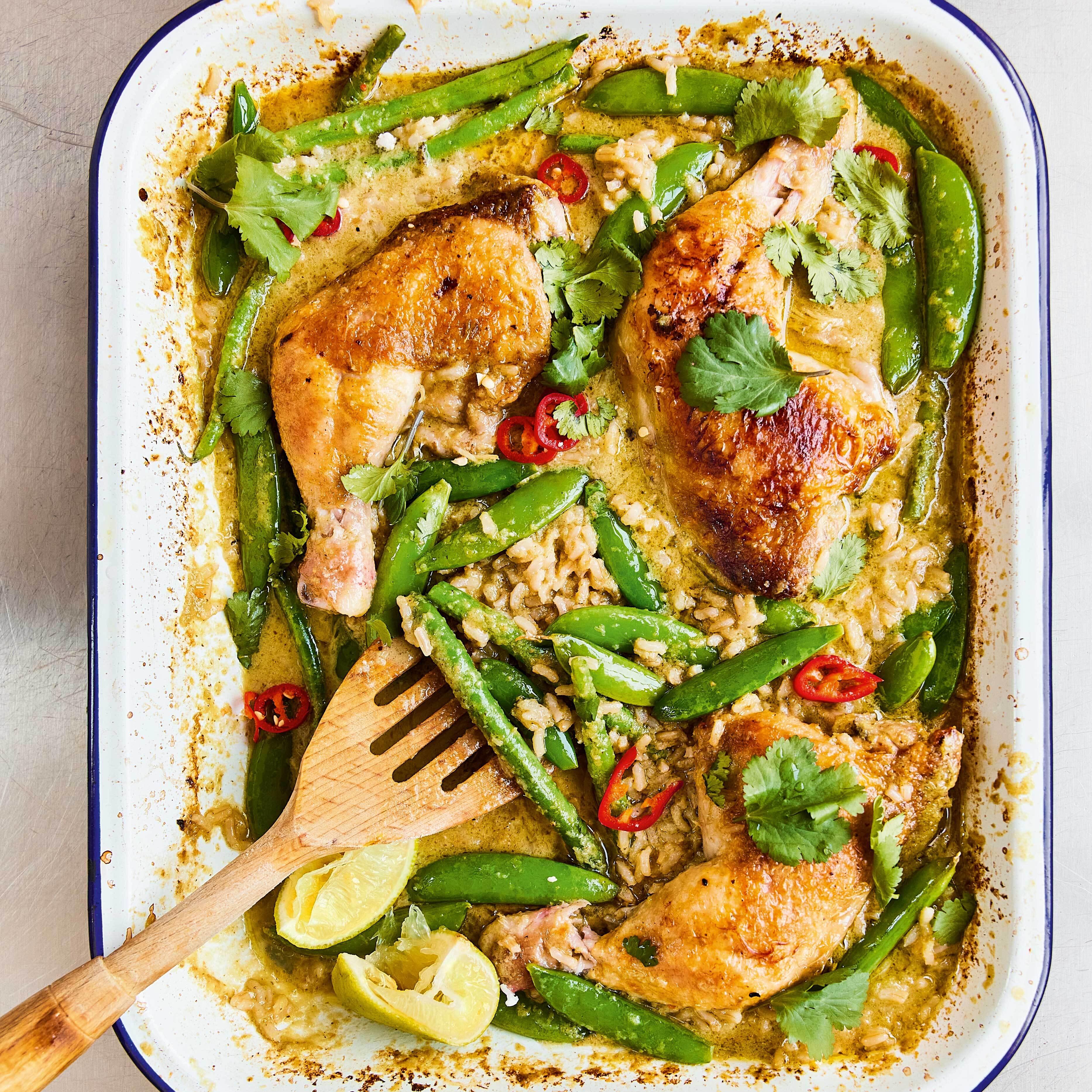 Thai Green Chicken Traybake