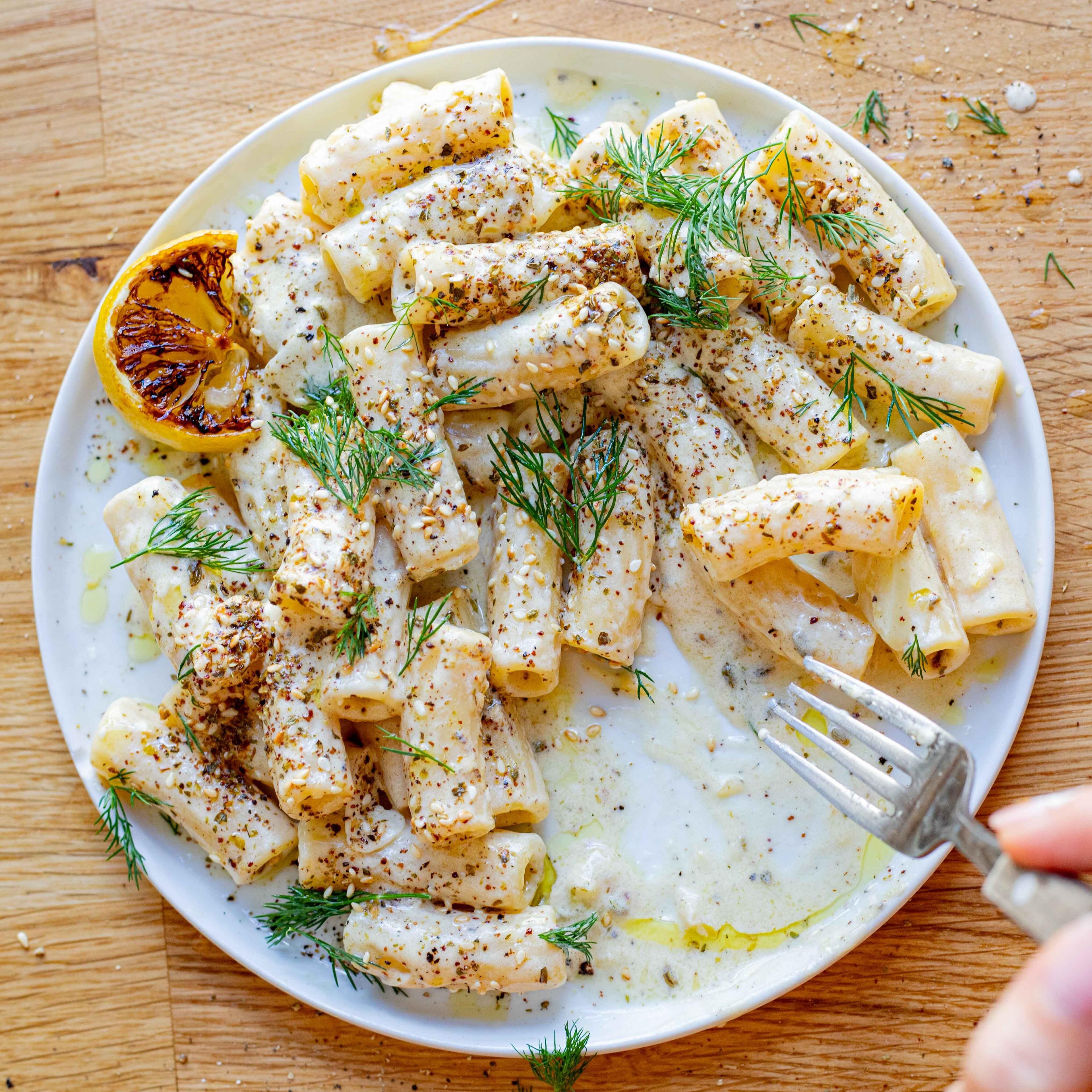 Triple Lemon Zaatar Rigatoni