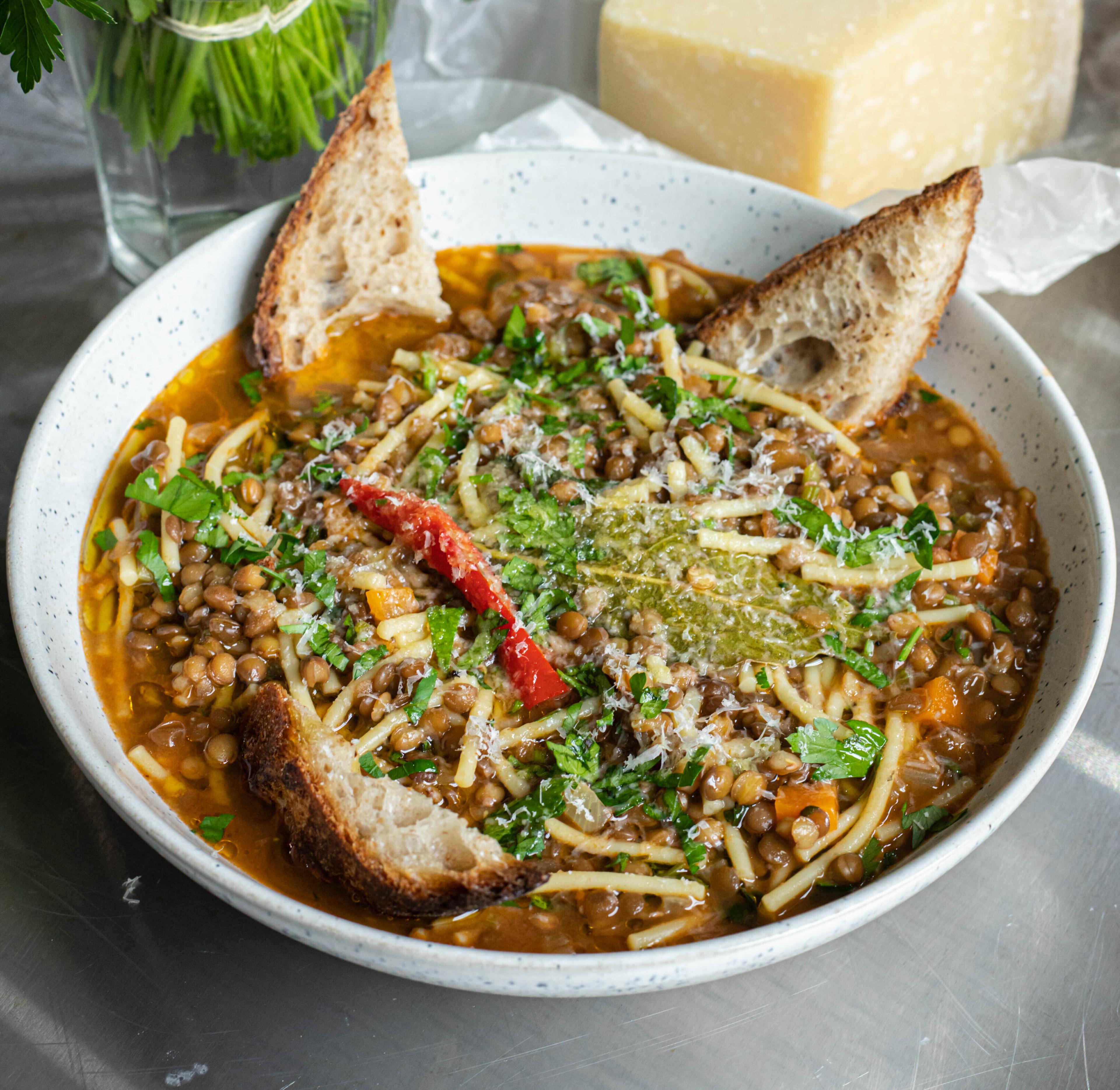 Pasta e Lenticchie Pasta with Lentils