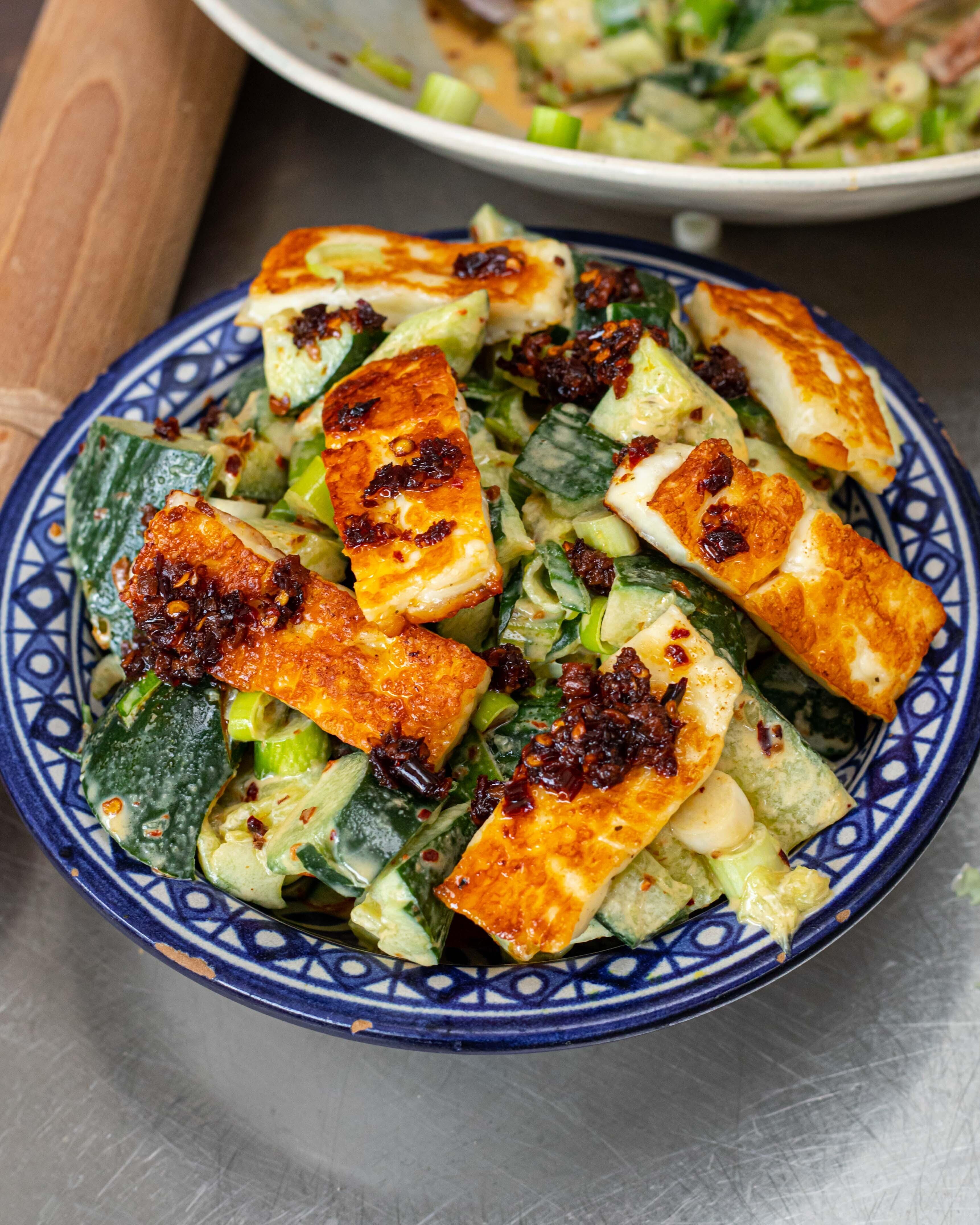 Smashed Cucumber and Sesame Salad