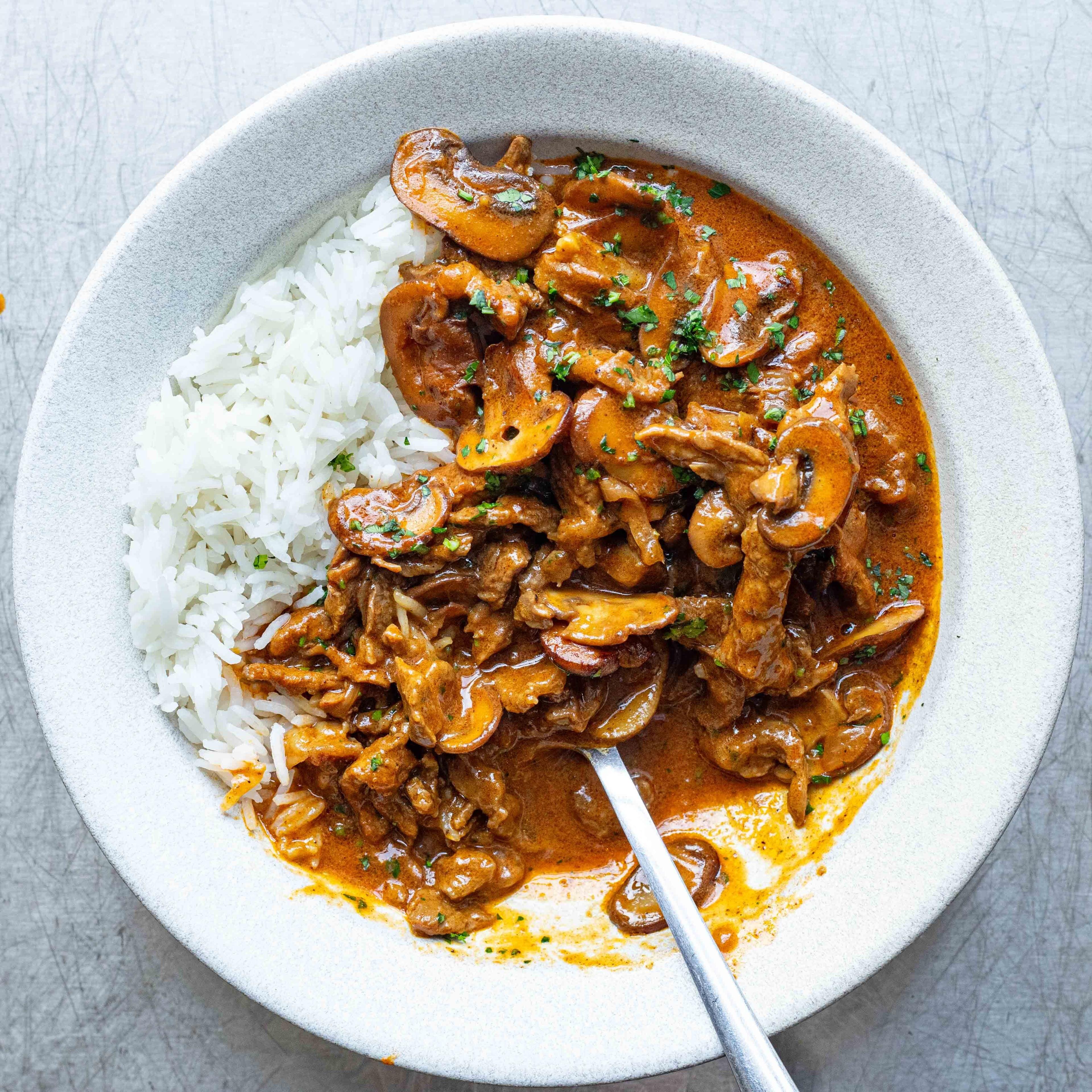 Beef Stroganoff