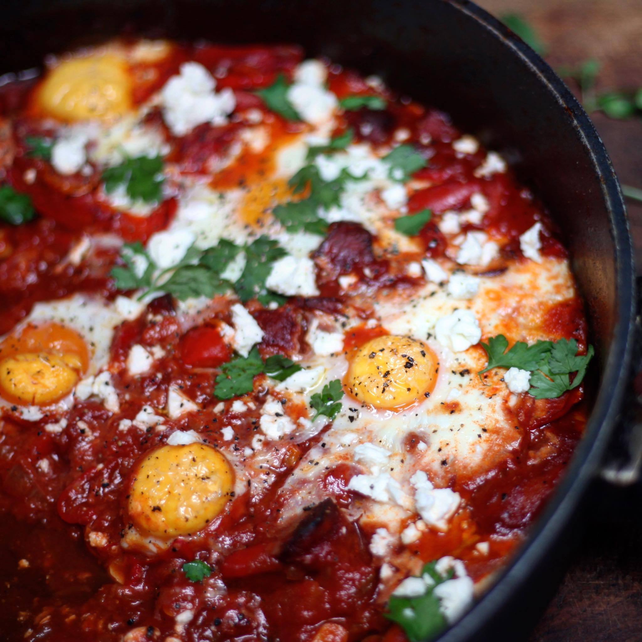 Chorizo Baked Eggs