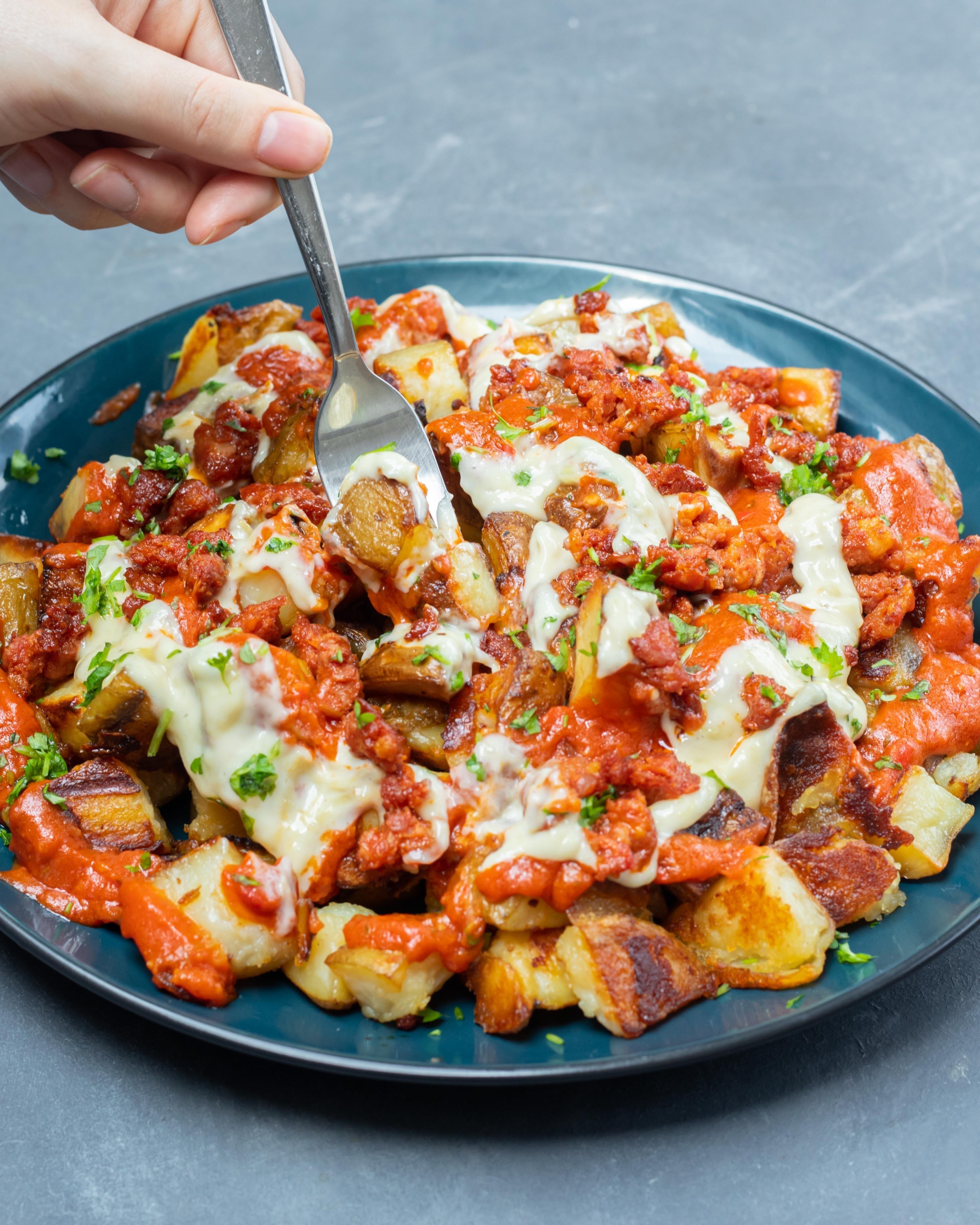 Crispy Chorizo Loaded Potatoes