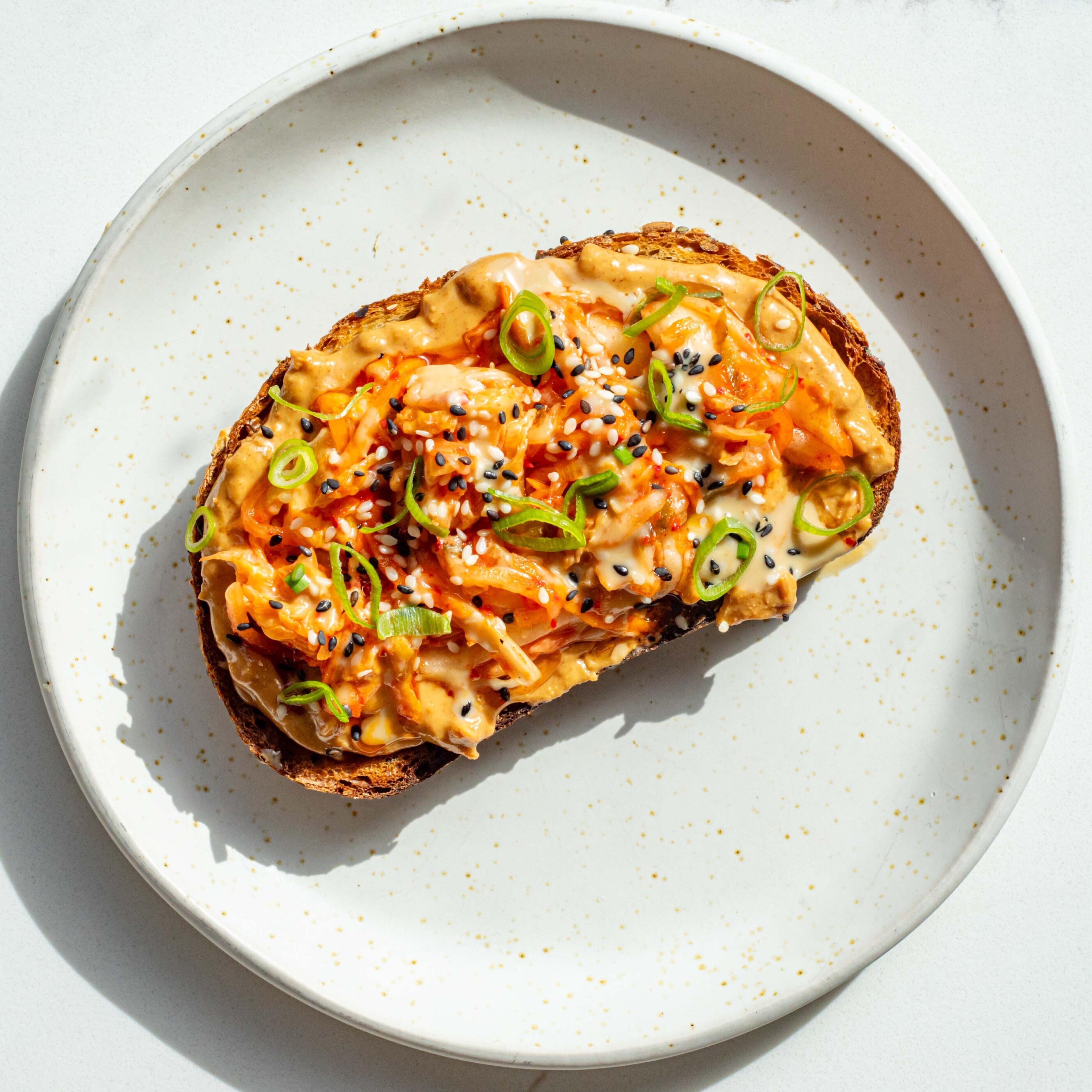 Kimchi Peanut Butter Toast