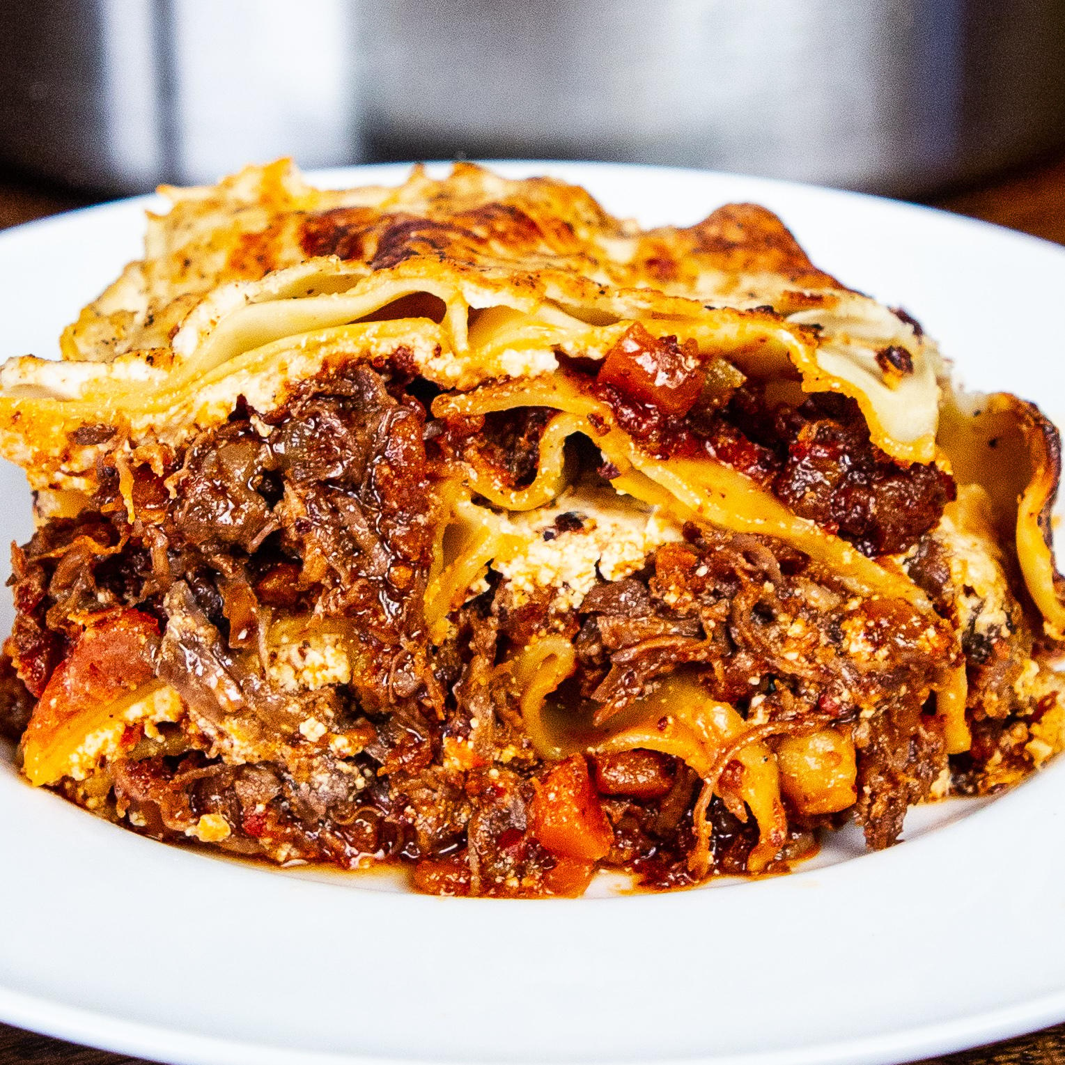 One Pot Beef Shin Lasagne