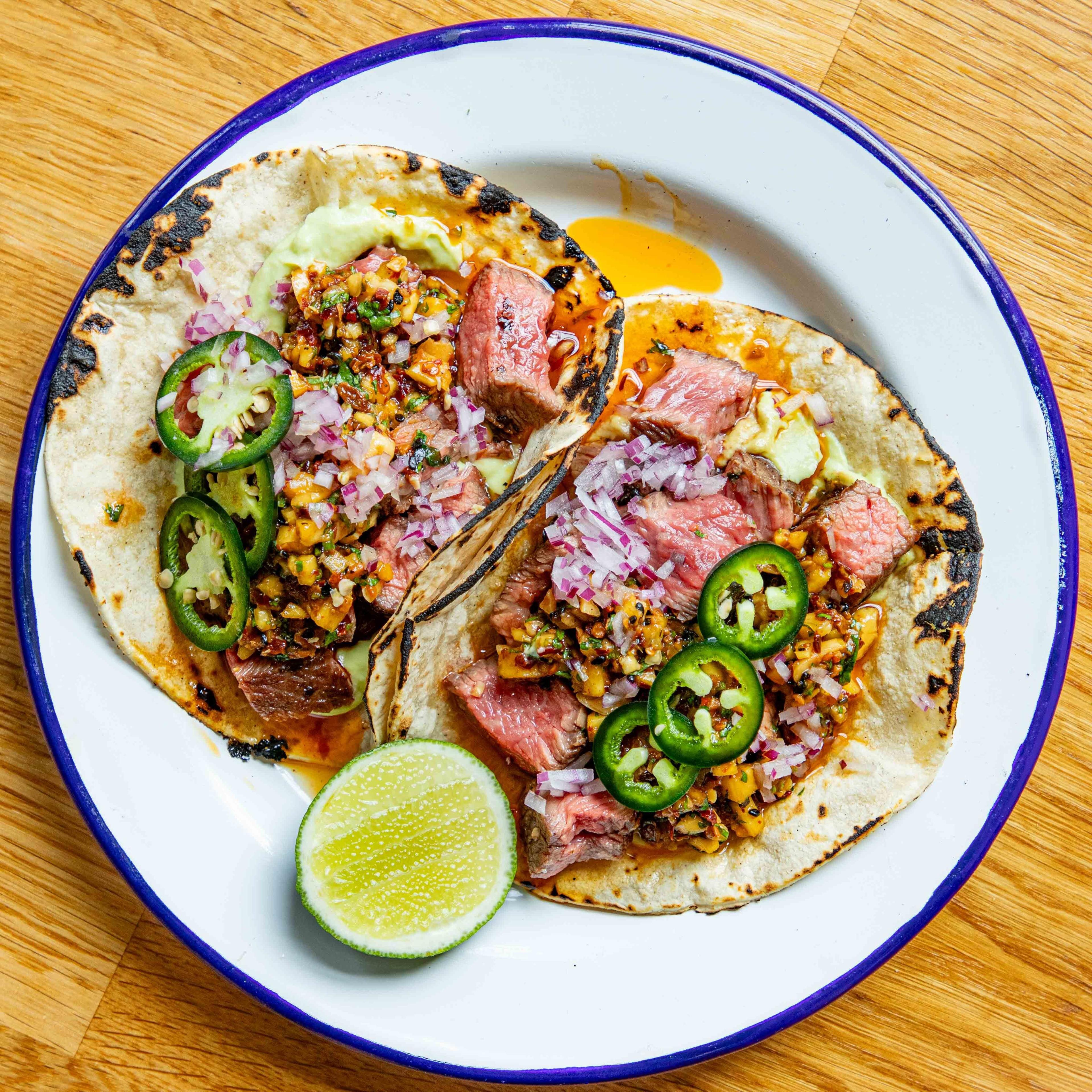 Steak Tacos with Chilli Pineapple Salsa